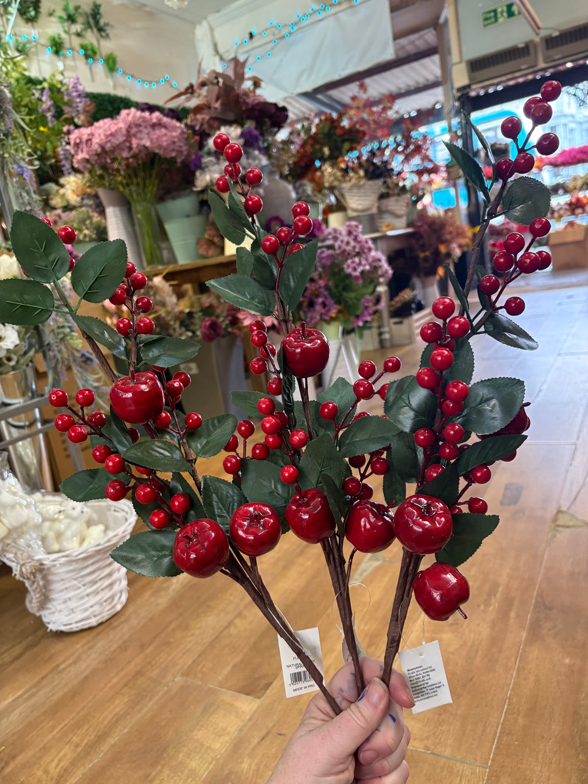 Bundle of 3 apple and berry stems