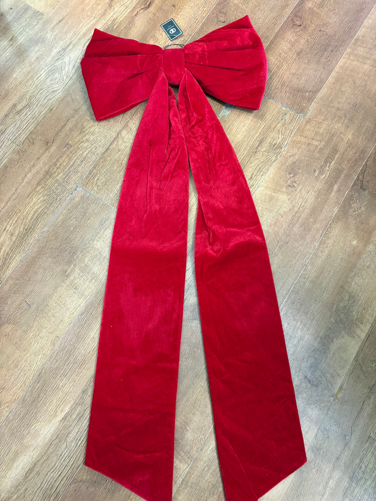 50x120cm red velvet Christmas bow