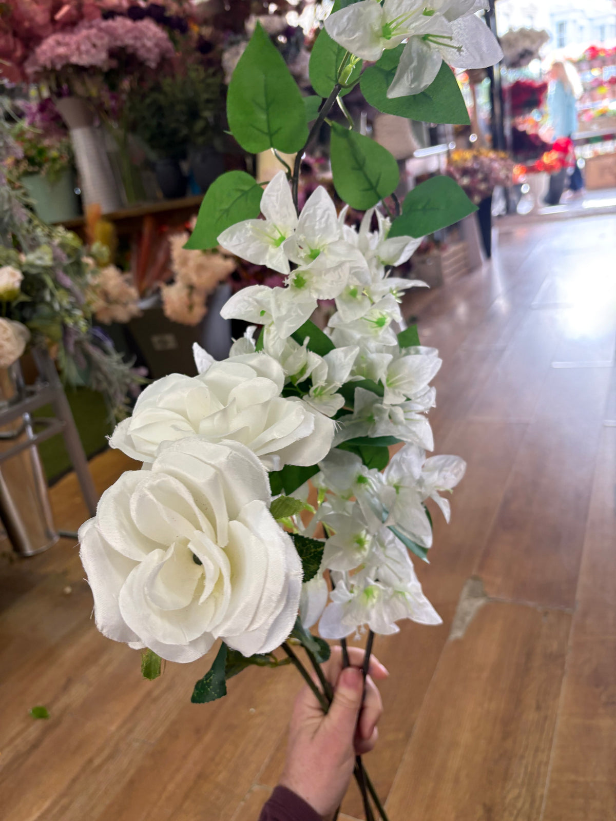 Long stem clearance pale pink and white