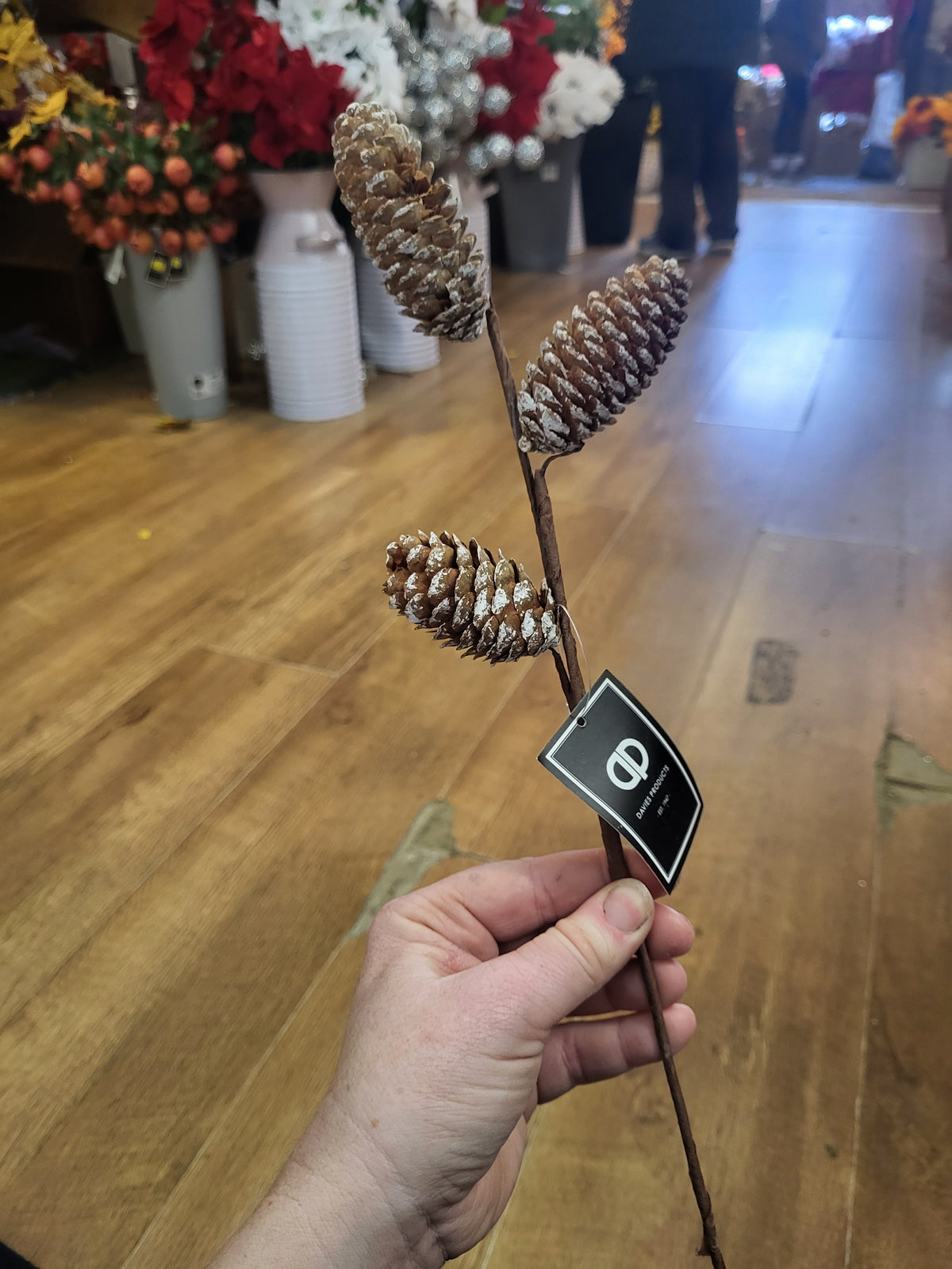 38cm frosted cone pick image 3