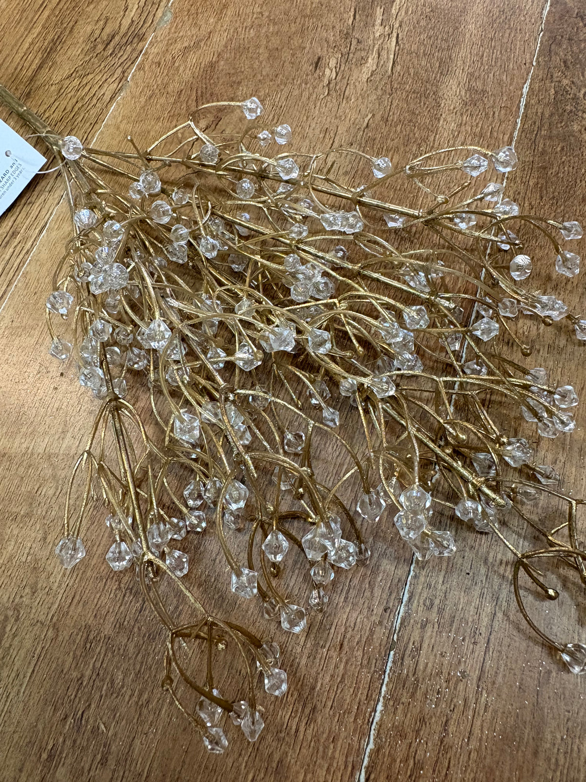 Gold crystal ice bunch