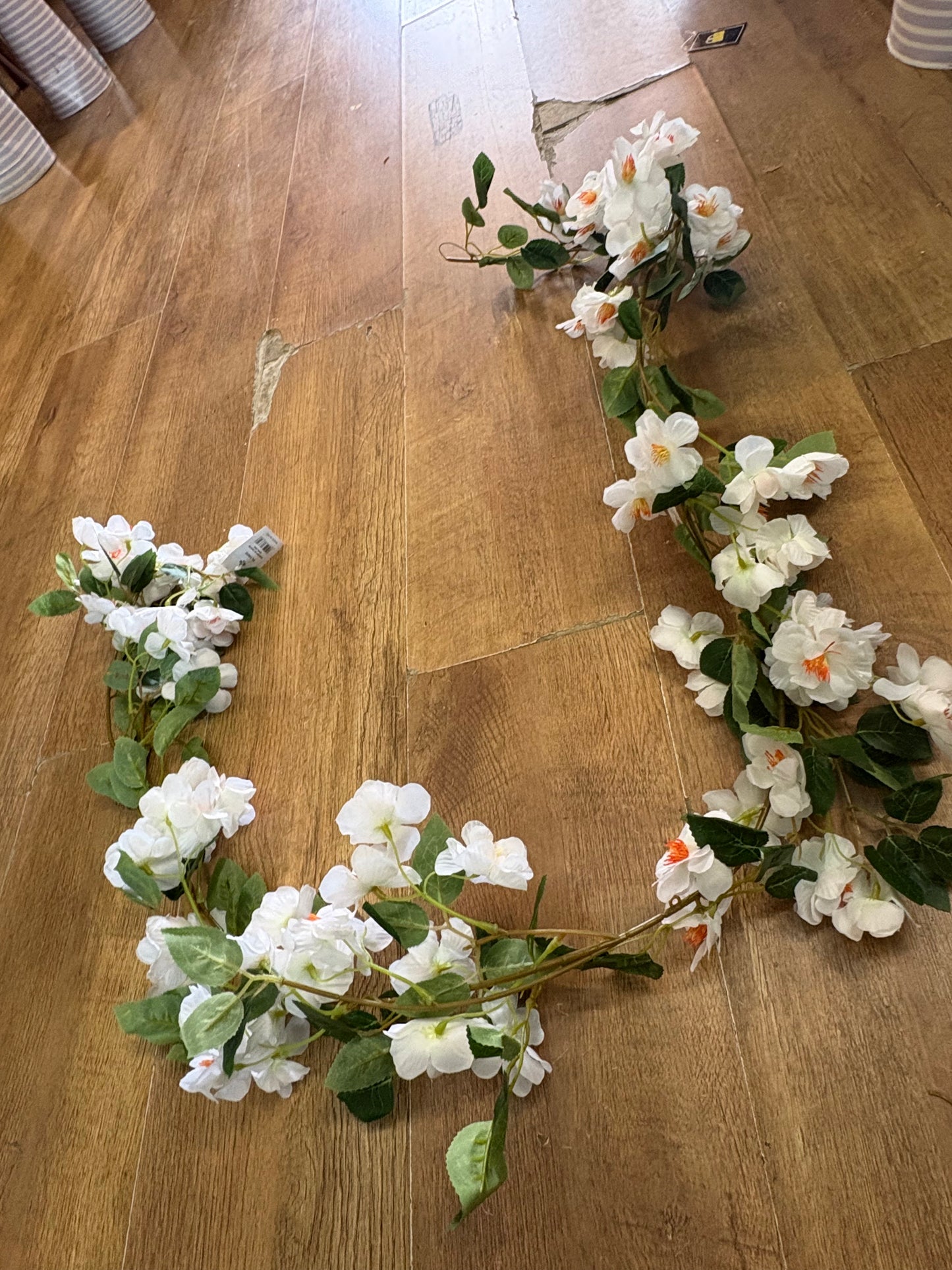 160cm ivory cherry blossom and foliage garland