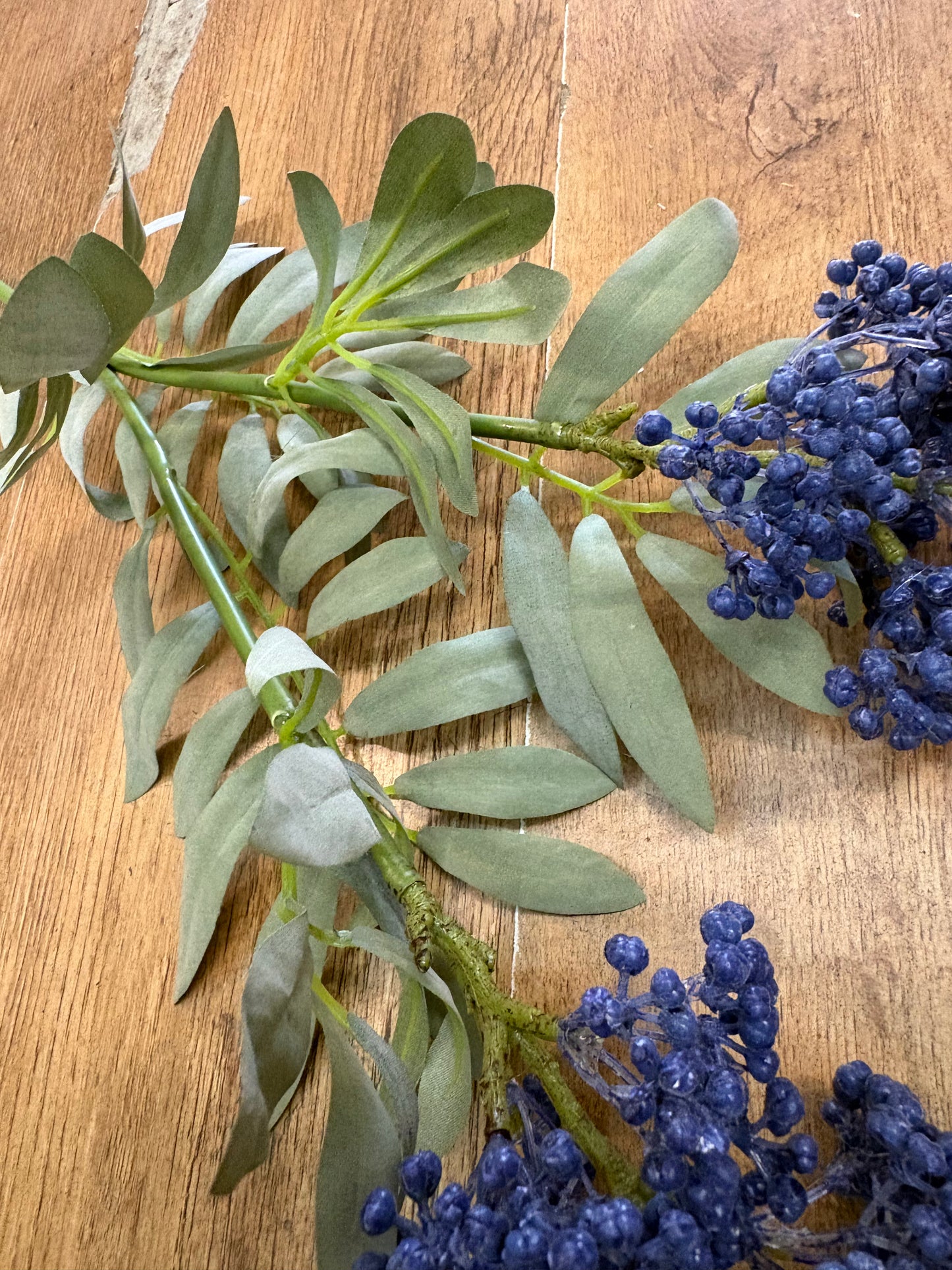 62cm tall blue premium elderberry spray