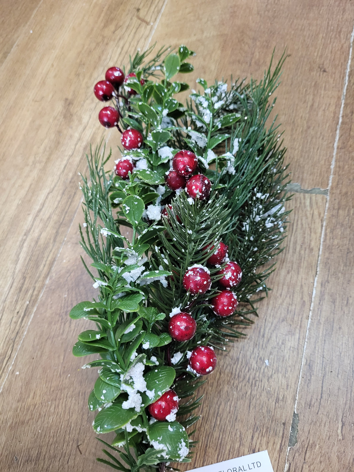 Snowberry/eucalyptus/pine branch image 4