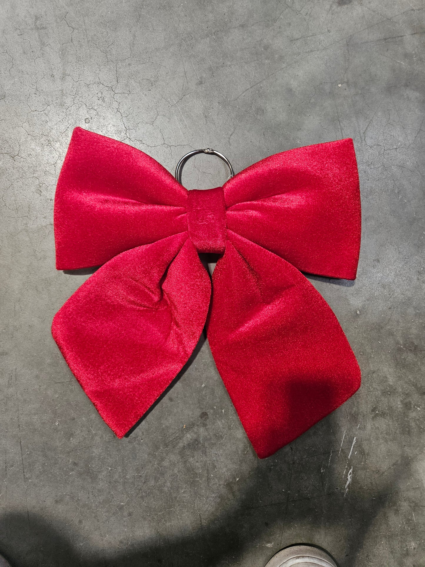 Large 34cm Red Velvet Christmas Bow
