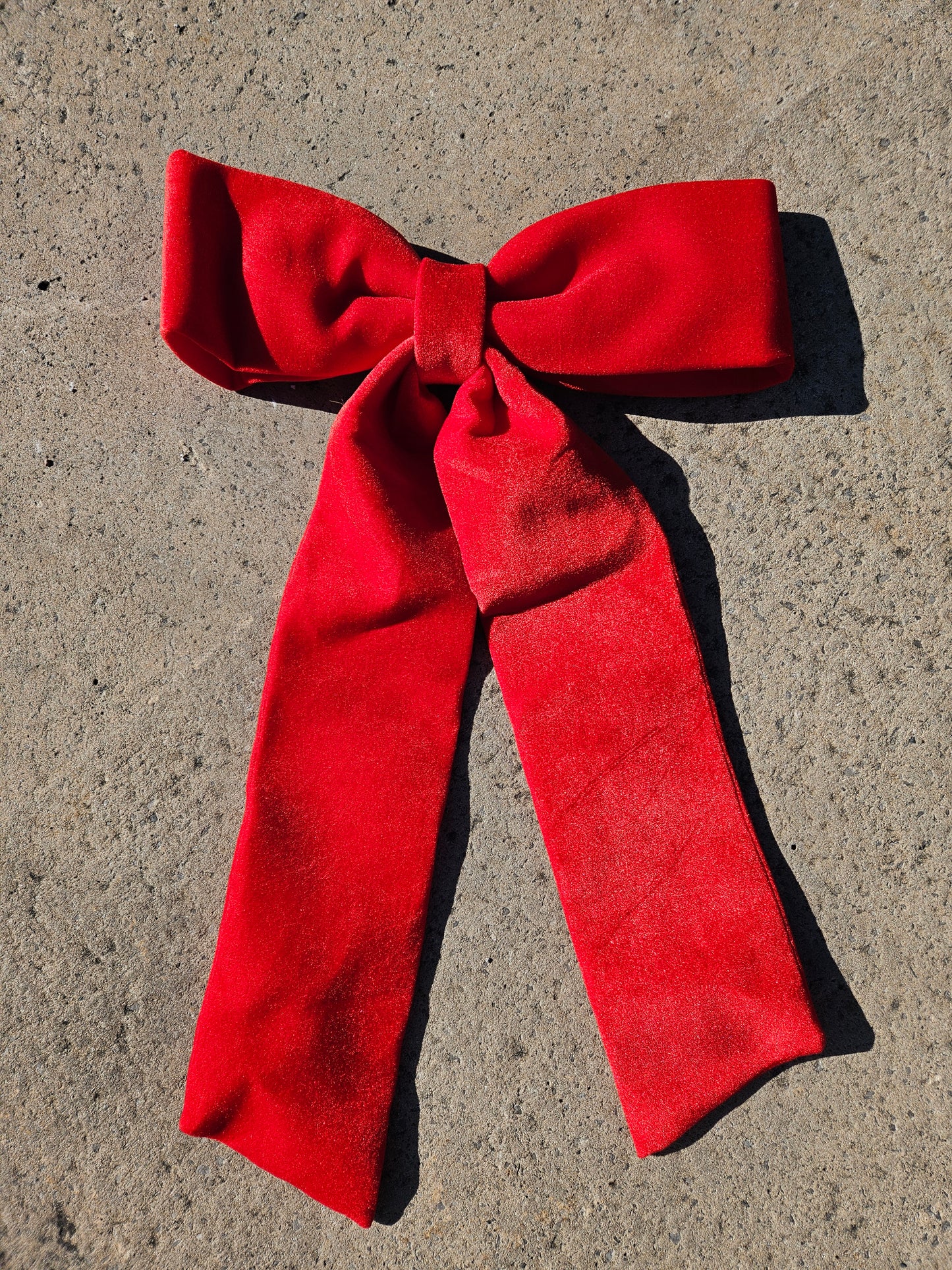 Red Velvet Christmas Bow (85cm Long)