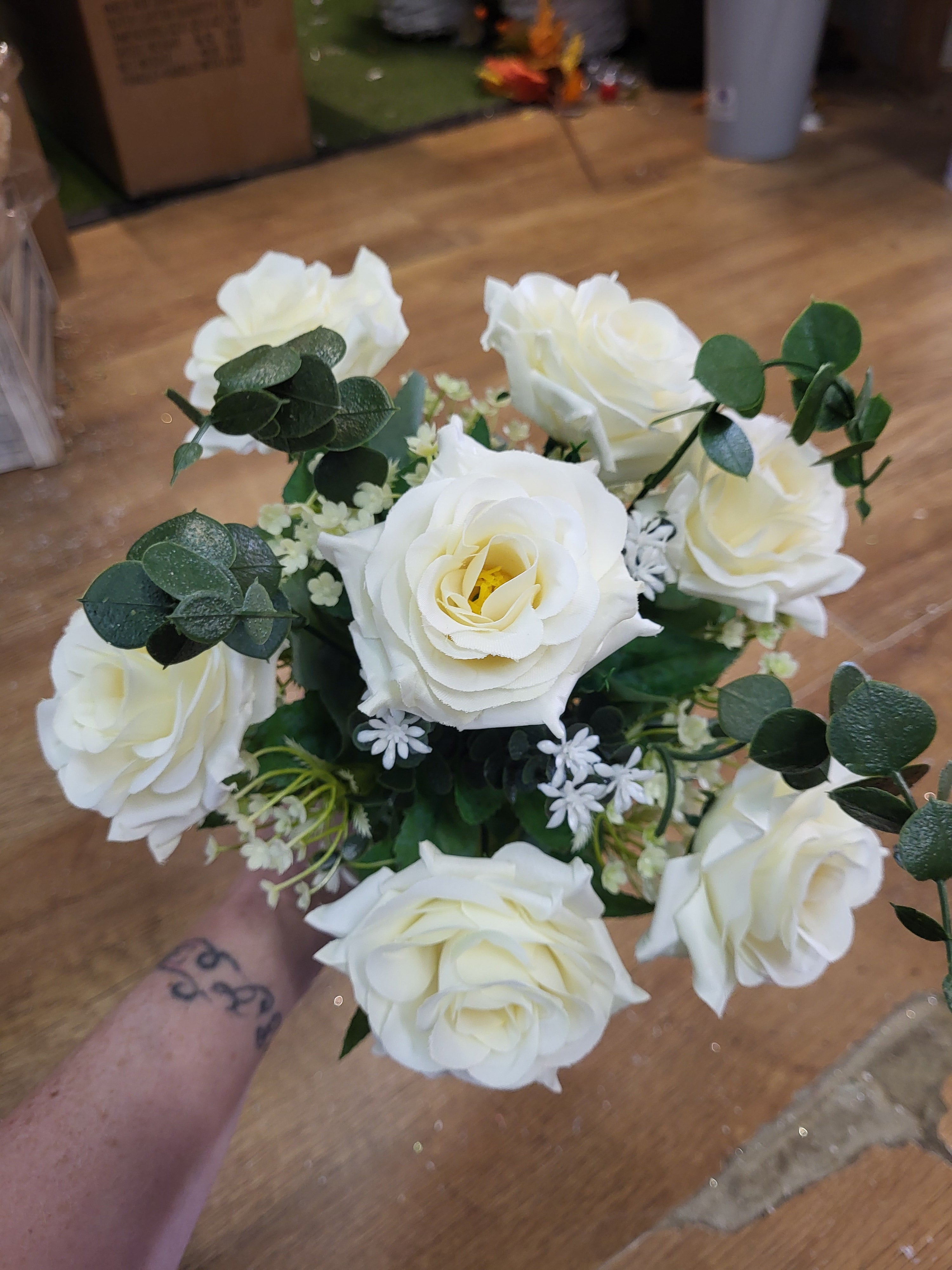 Rose and eucalyptus bouquet - 2 colours available image 8