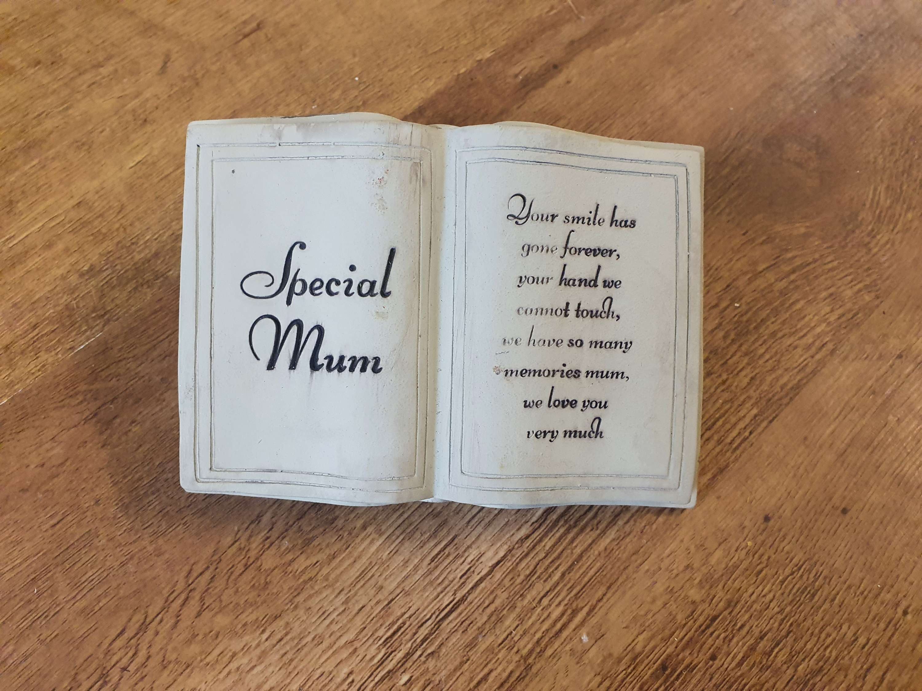 Mum Stone book for grave - slight seconds  image 0