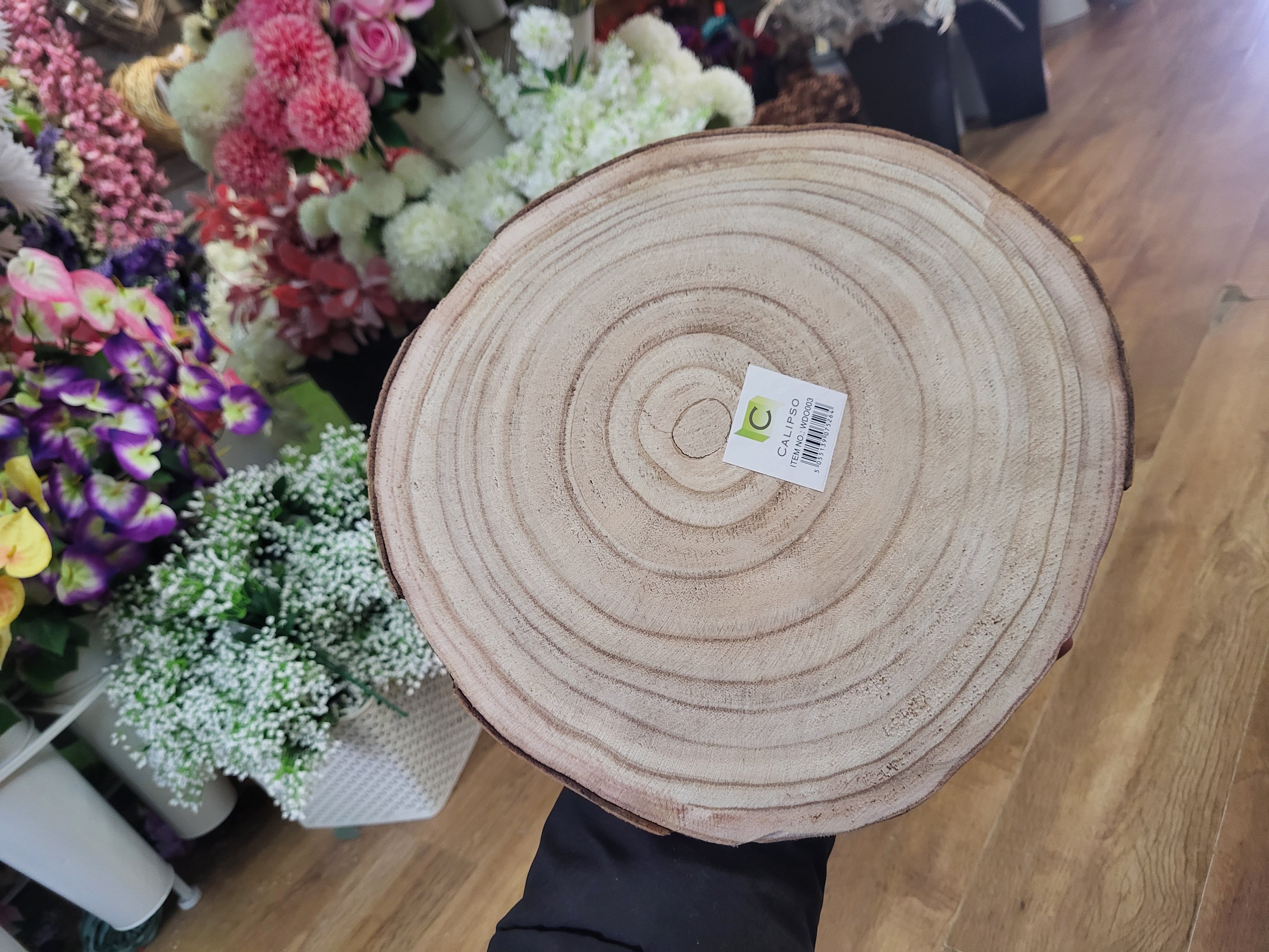 Wooden slice - 30x3cm image 1