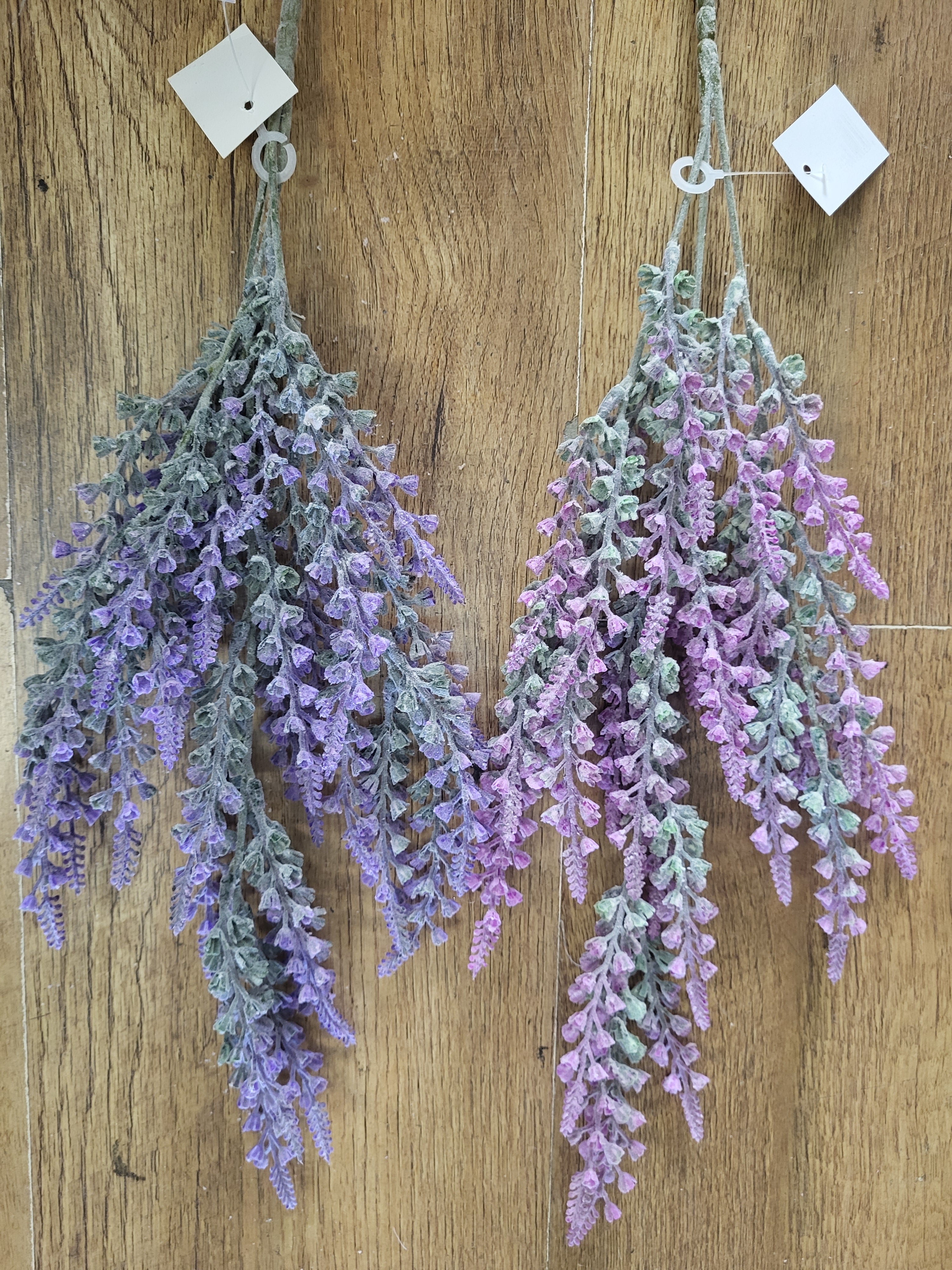 Tall flocked bell lavender - 2 colours available image 6