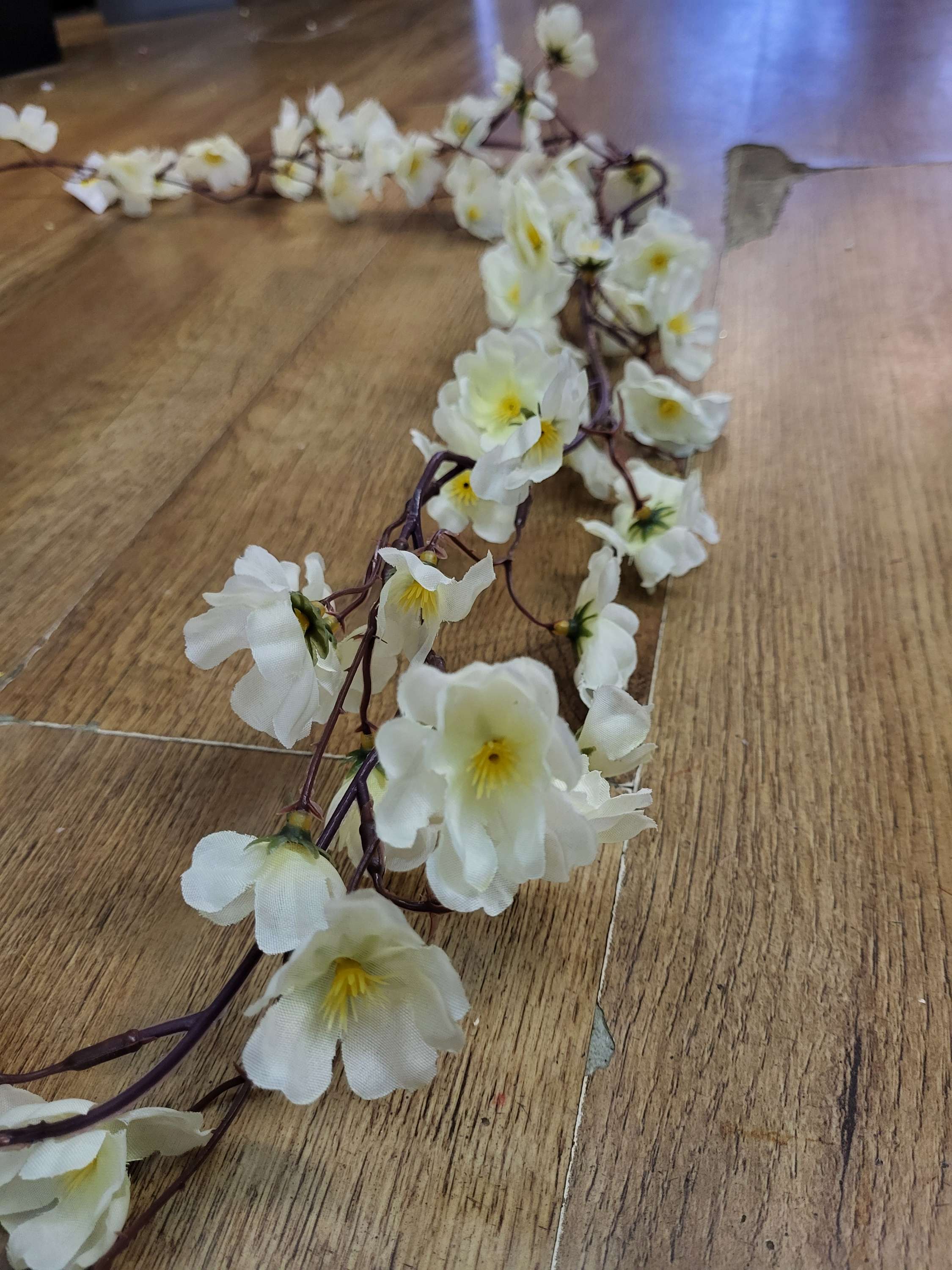 Ivory cherry blossom garland  image 1