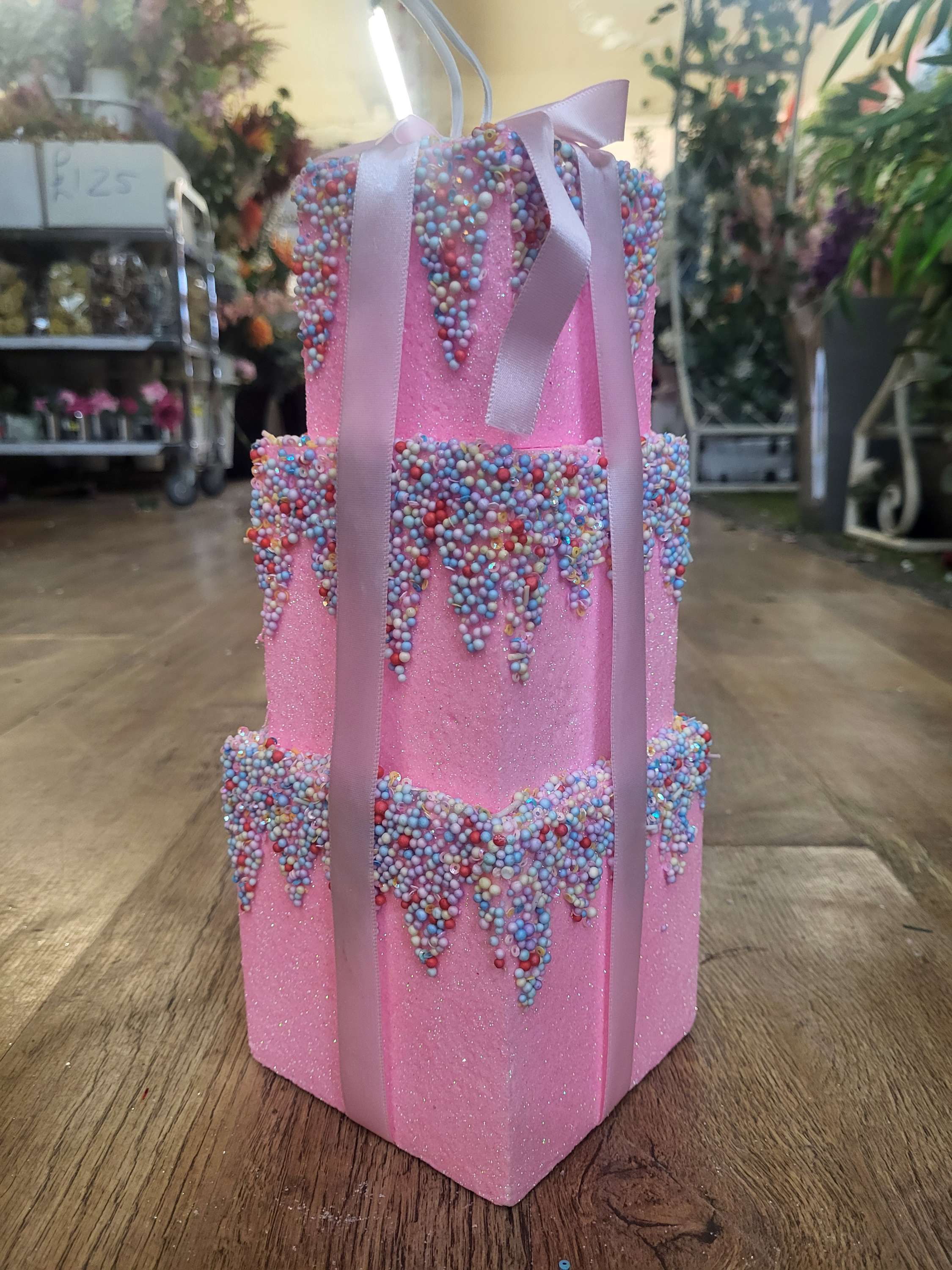 12x30cm tall hanging Sprinkled gift stack bauble image 5