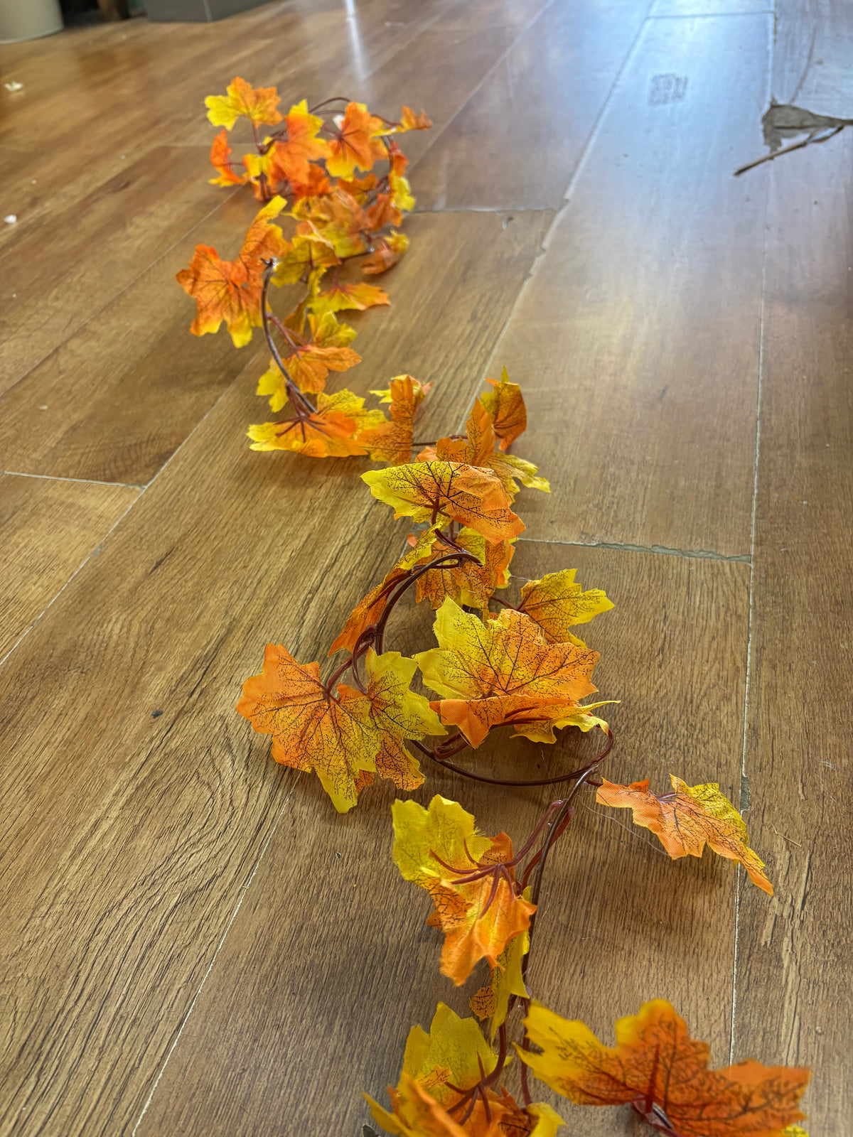 190cm yellow and orange maple garland