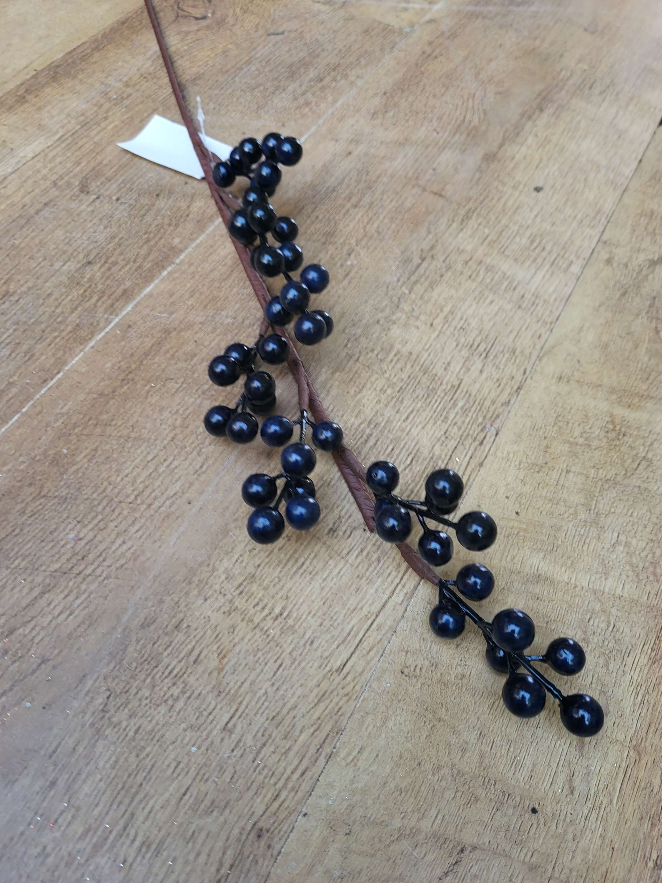 Black/blue toned berry stem  image 1