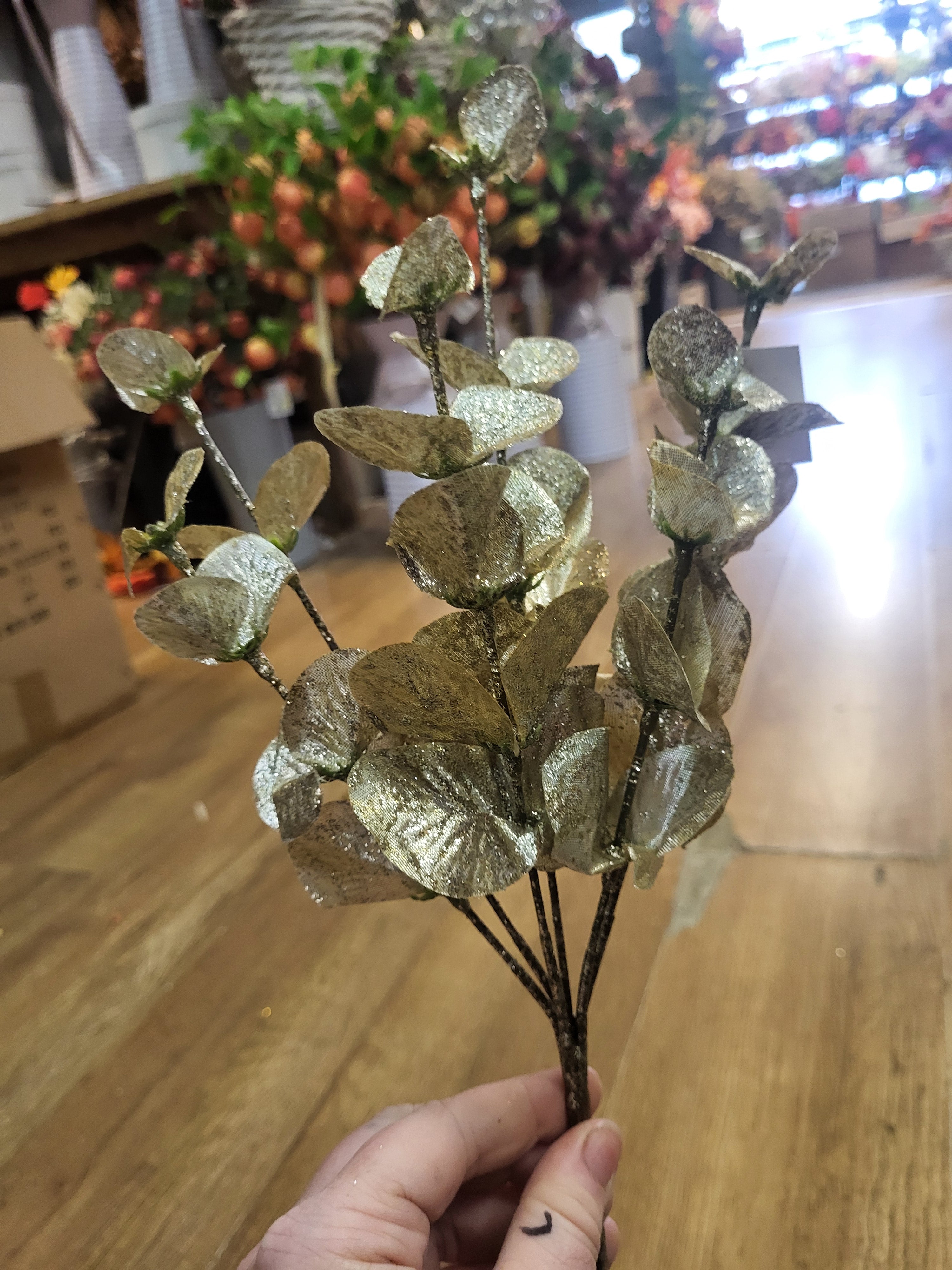 Glittered metallic eucalyptus  - 4 colours available image 5