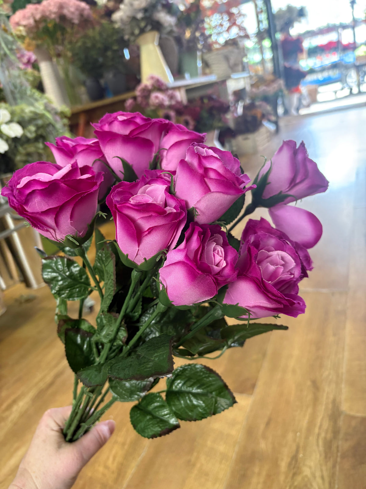 Long stem gerbera and rose clearance bundle