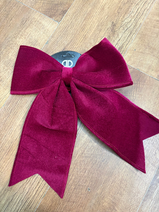30x35cm burgundy velvet Christmas bow