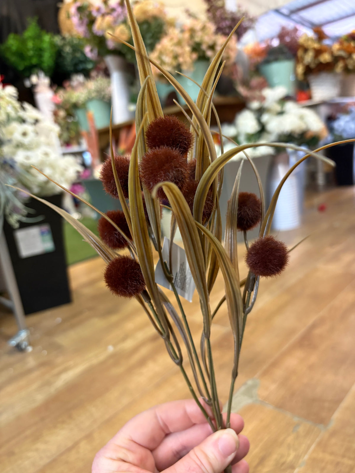 Fluffy ball Pom bush - 3 colours available