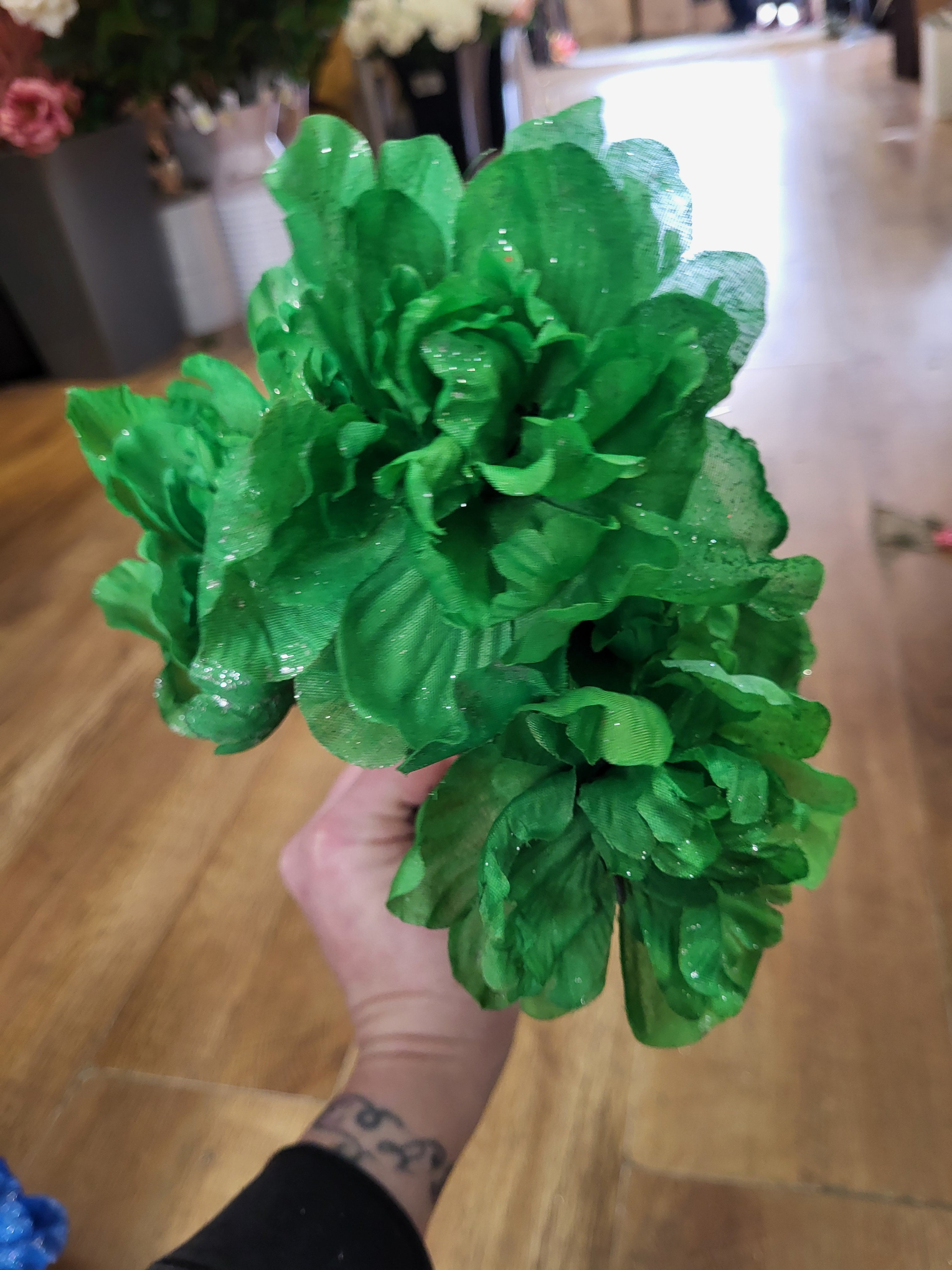 Neon Rainbow sparkle peonies - 6 colours available image 11