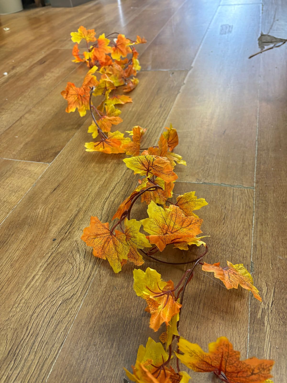 190cm yellow and orange maple garland