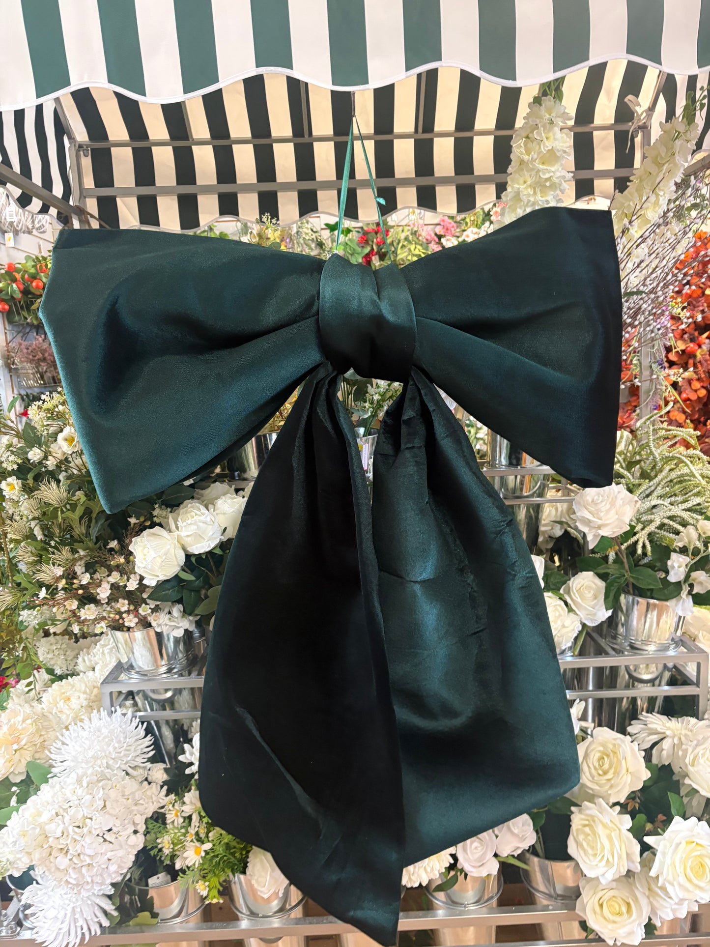 Gigantic 115cm Emerald green velvet Christmas bow