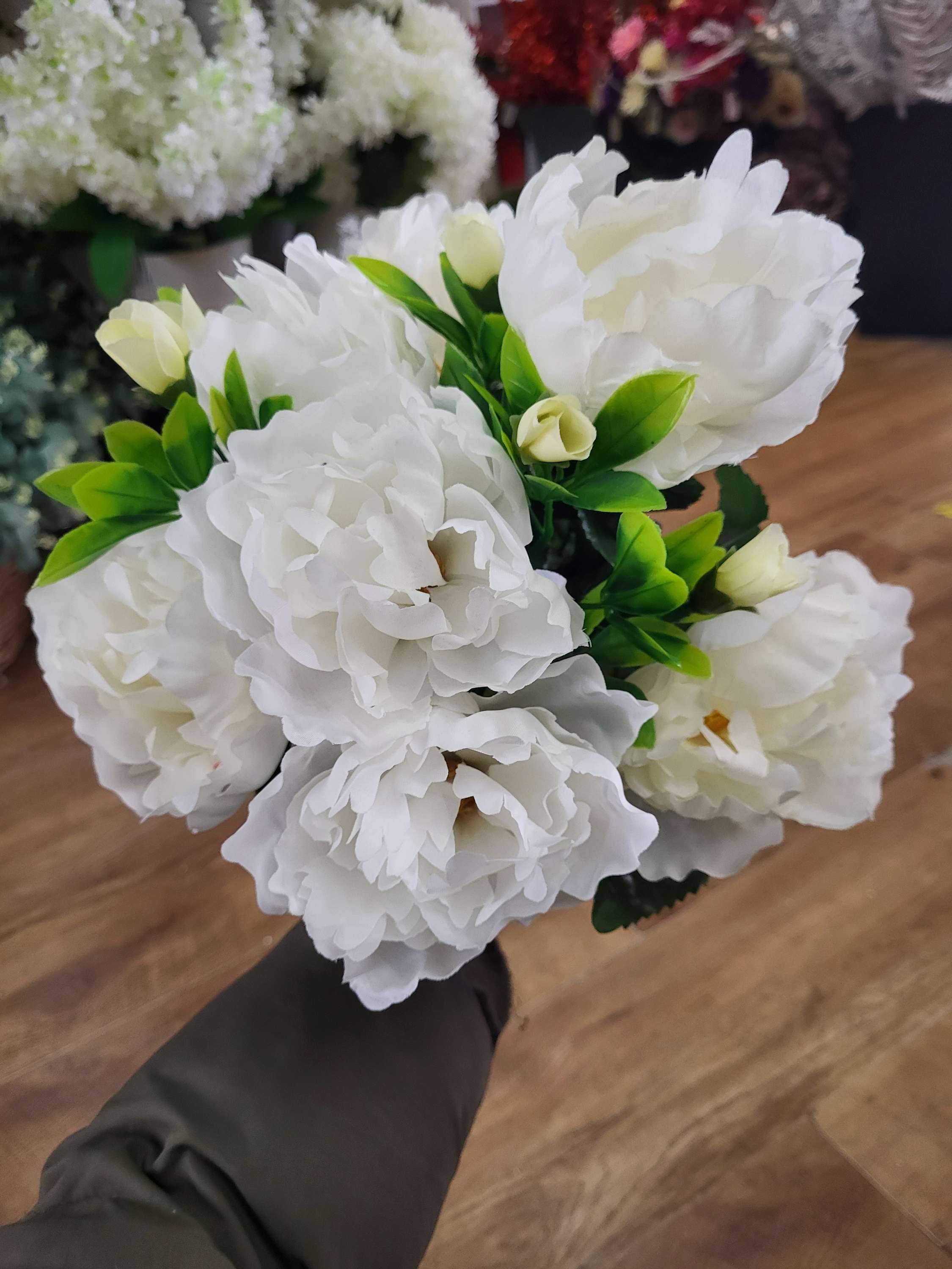 Large peony bouquet - 5 colours available image 9