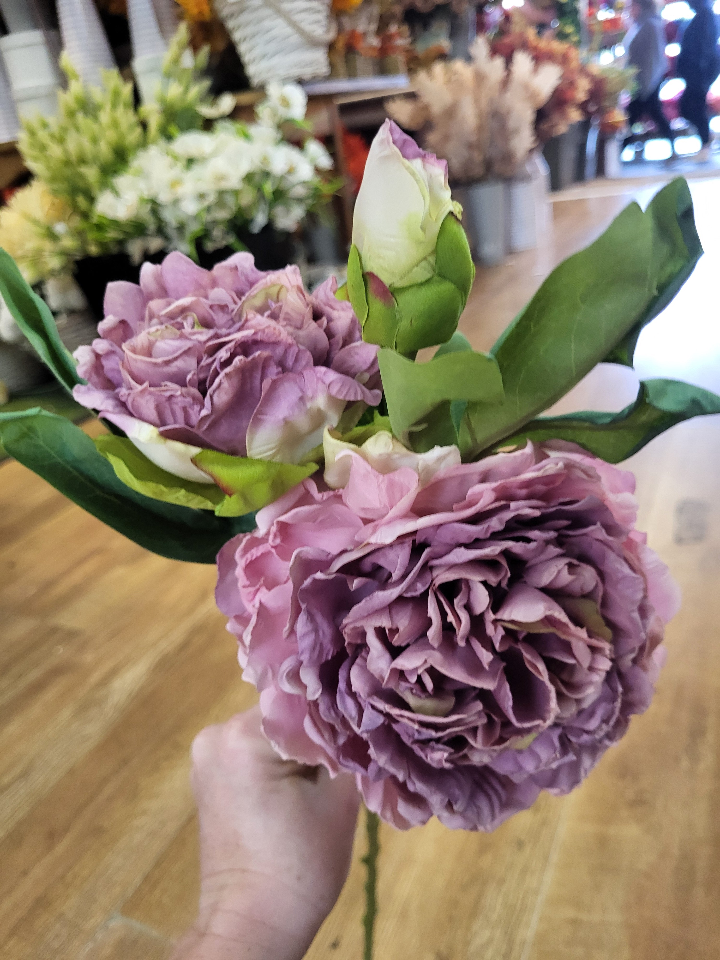 Dried inspired Vintage Mauve Eleanor peony  image 4