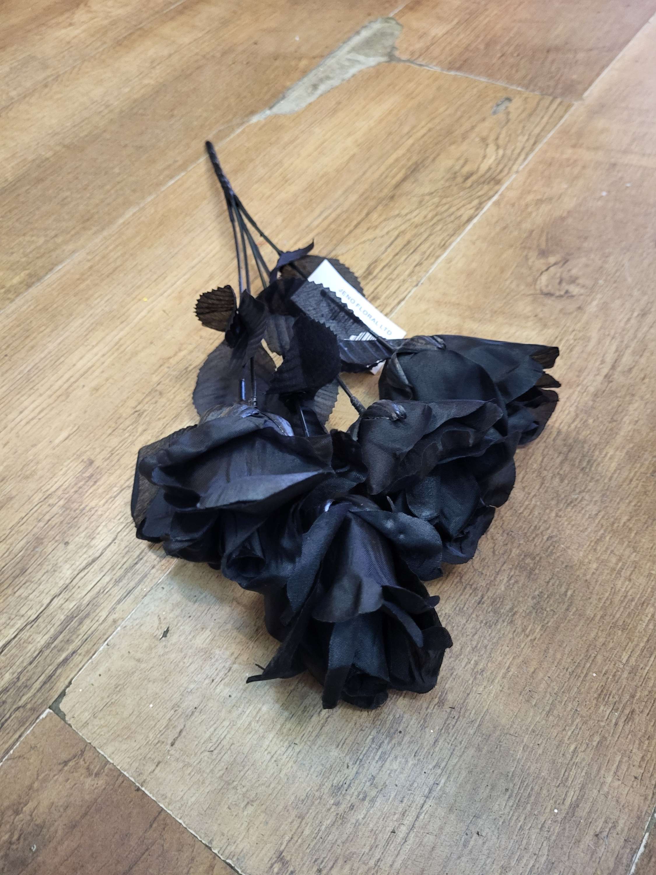 Black flowers  - 4 styles available image 4