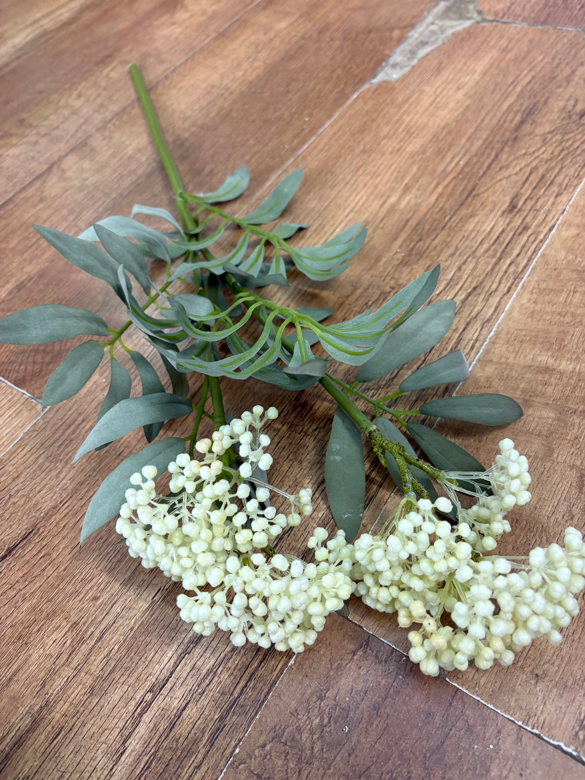 62cm tall cream premium elderberry spray
