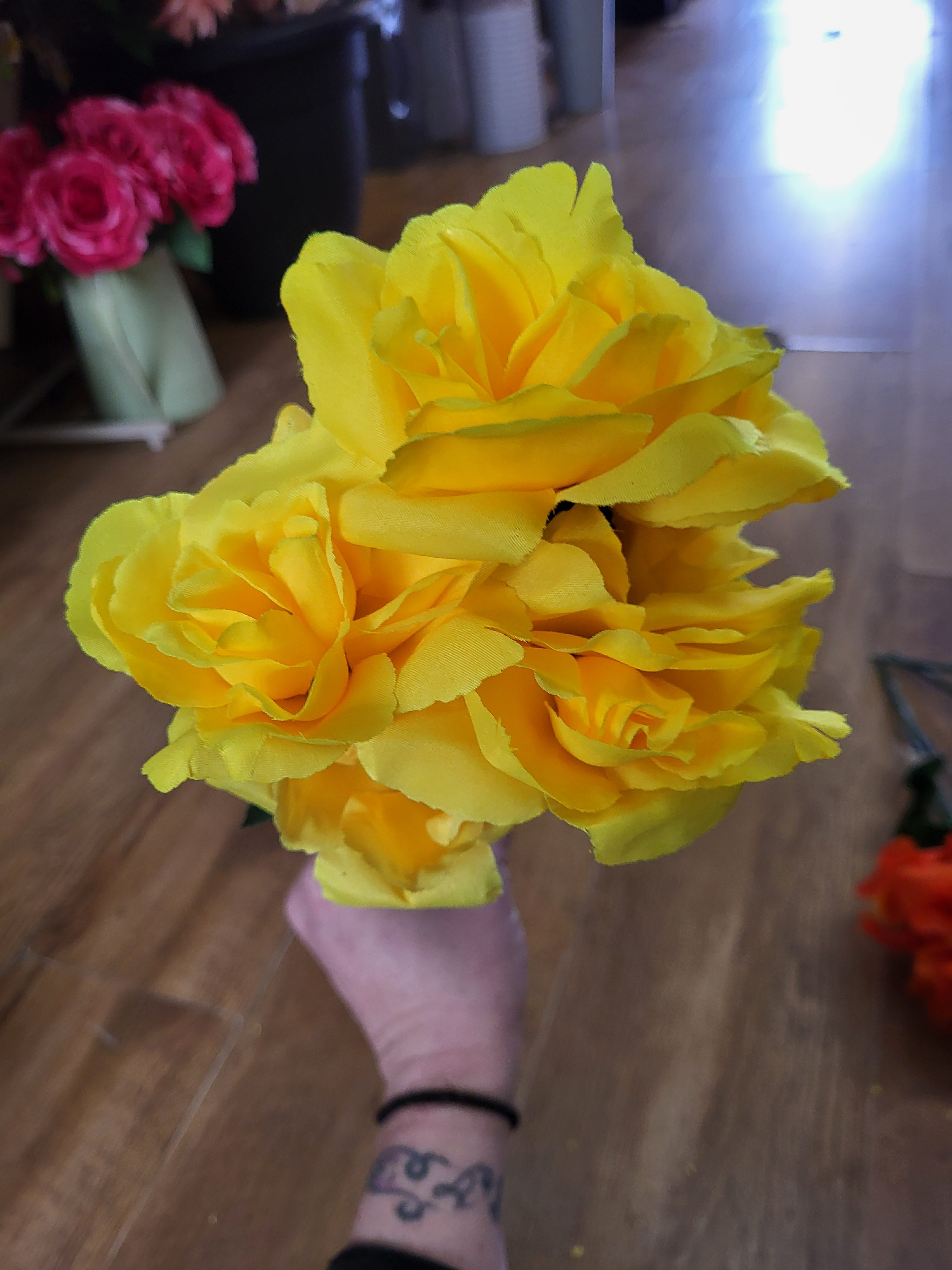 Carnival rose bunch - 4 colours available image 2