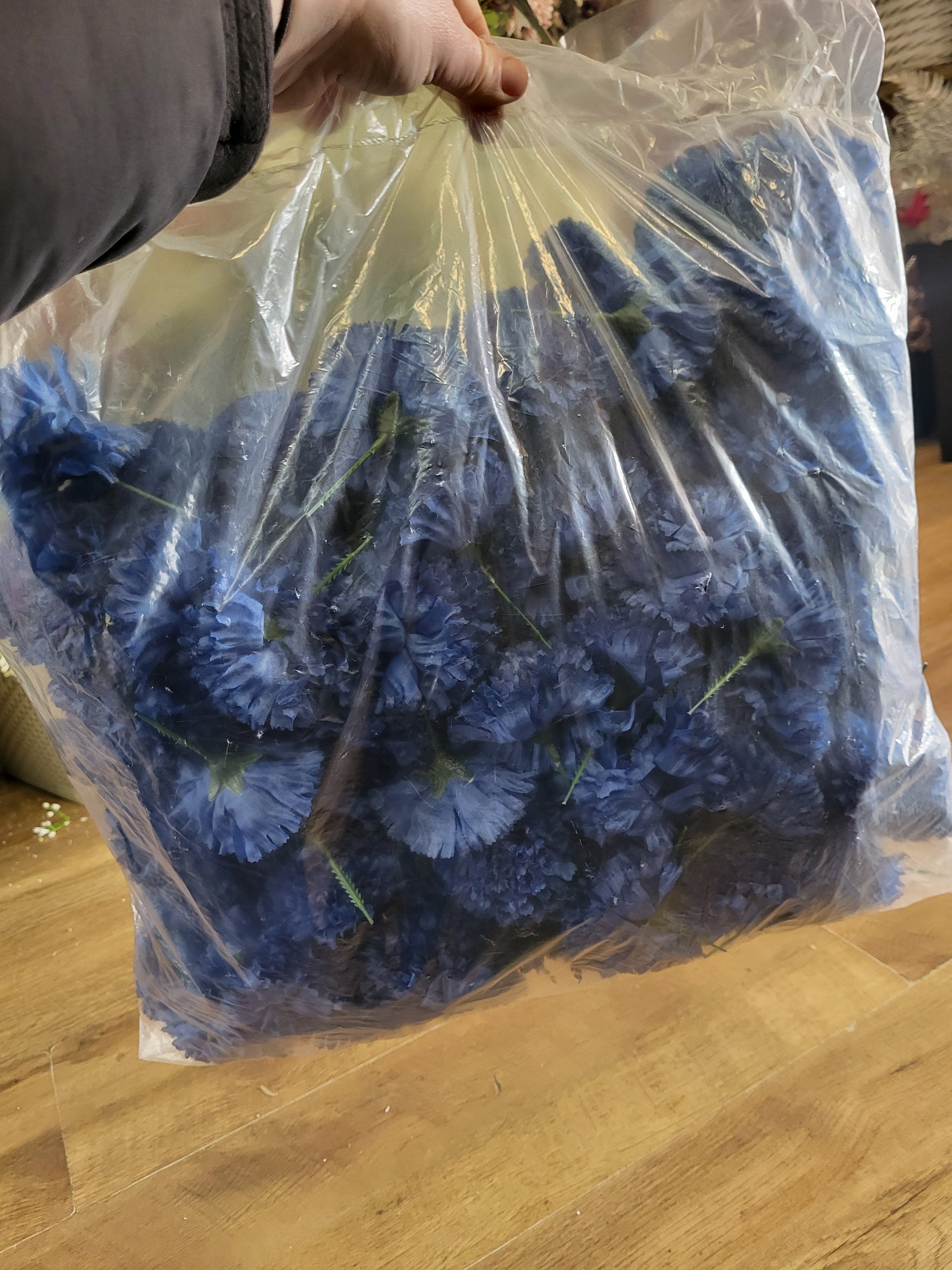 Bag of 144 dark blue carnation picks image 0