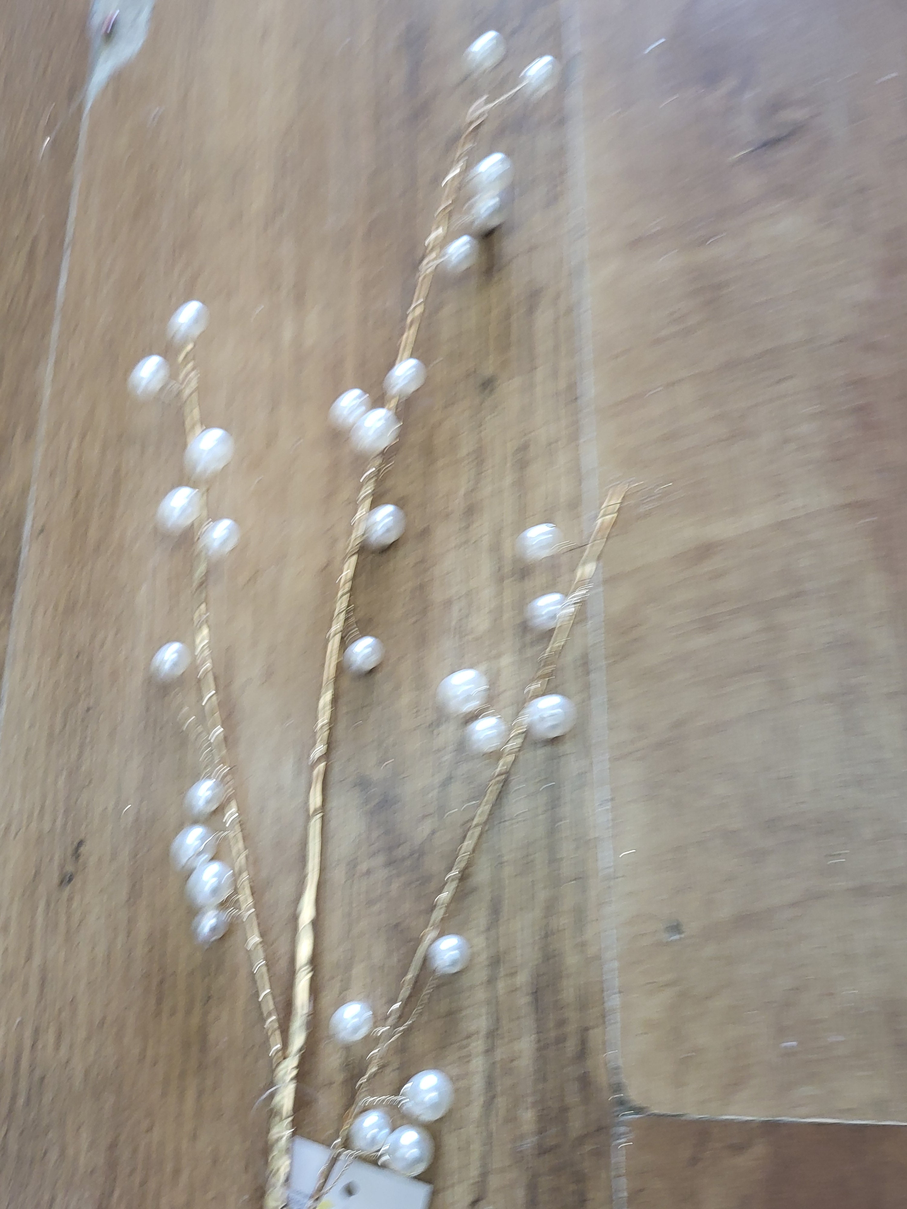 Long stem elegant pearl spray image 3