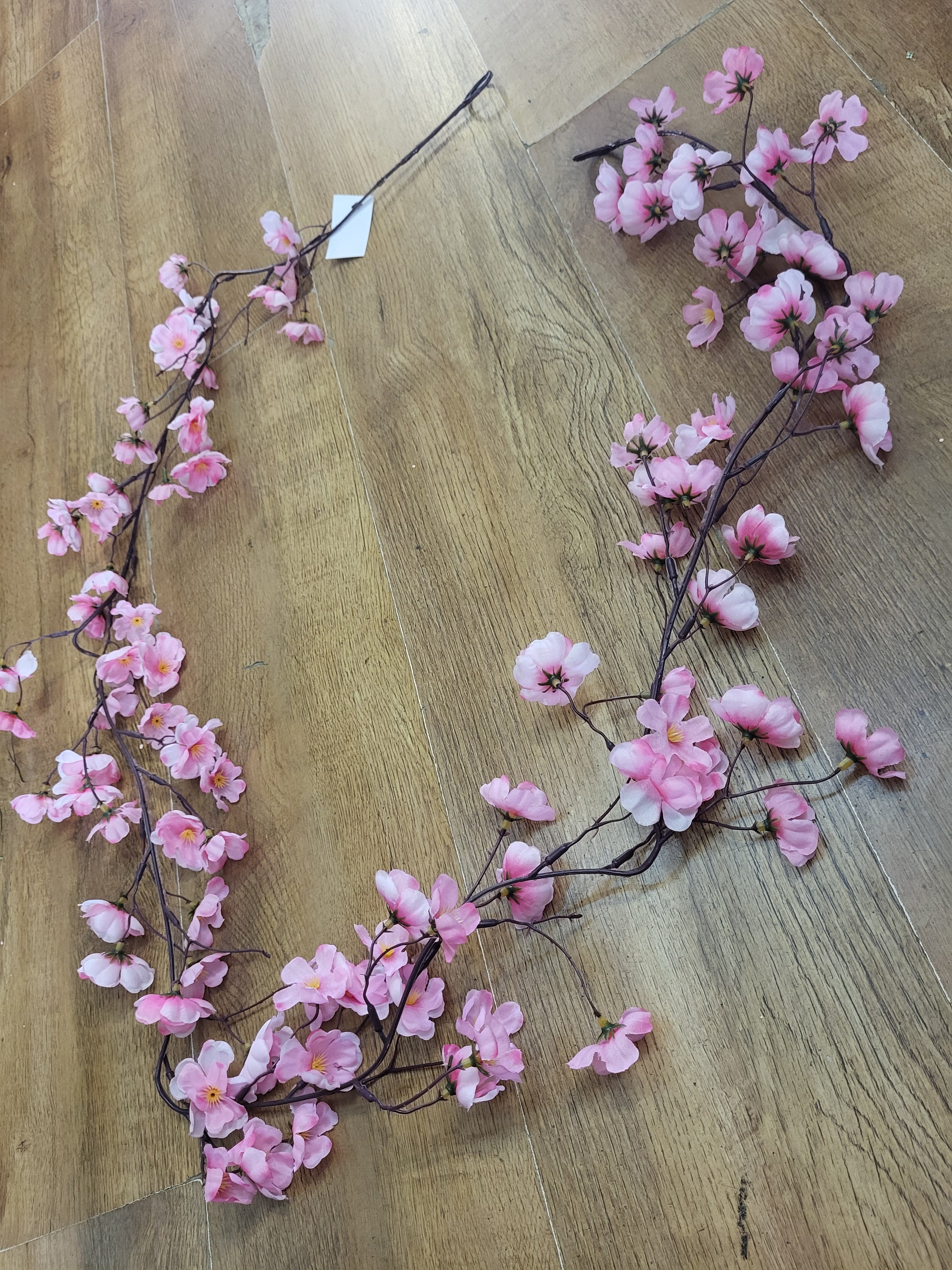 Pink cherry blossom garland  image 5