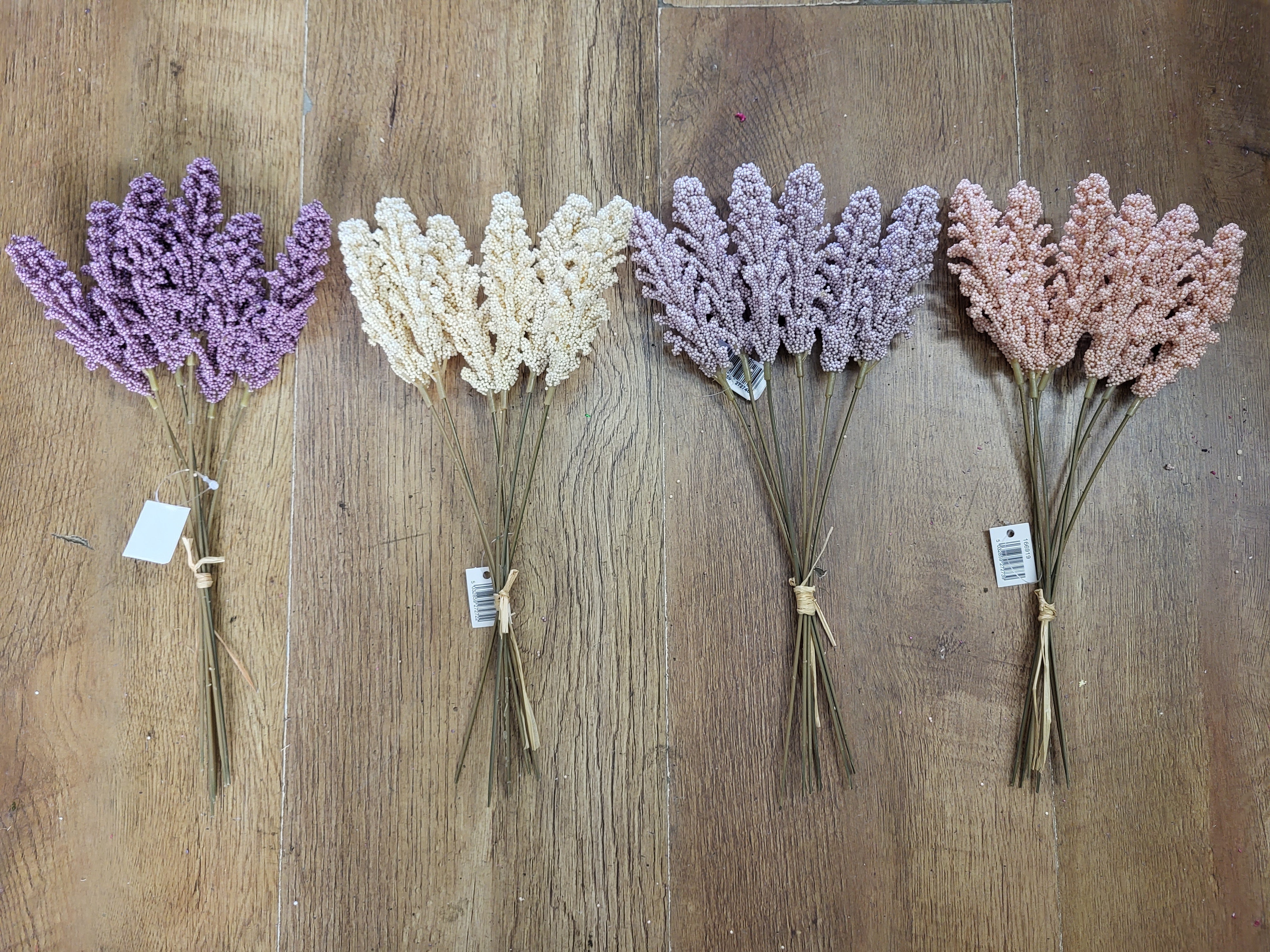 Bundle of 6 wheat stems - 4 colours available image 0