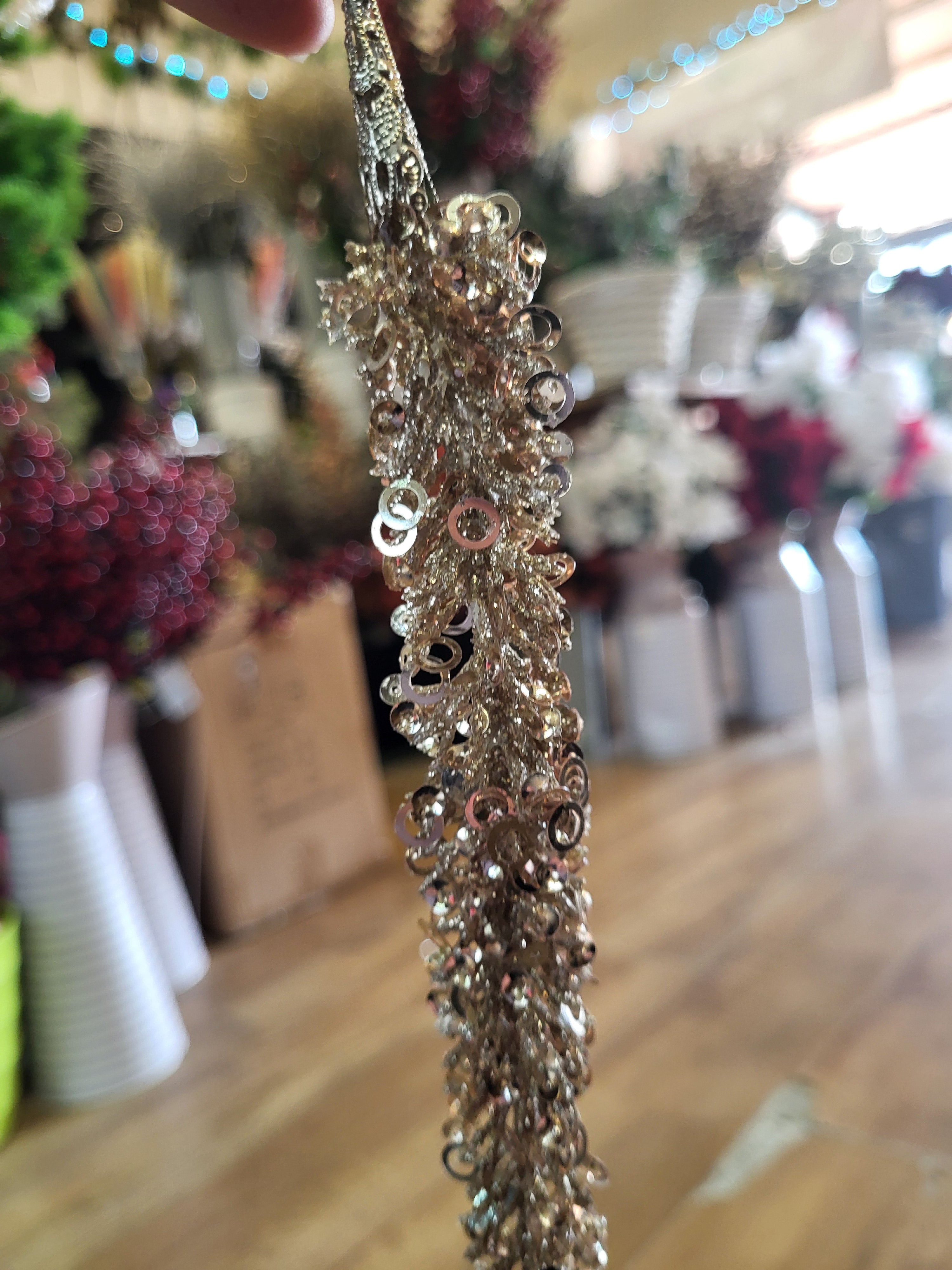 40cm sparkling champagne icicle image 1