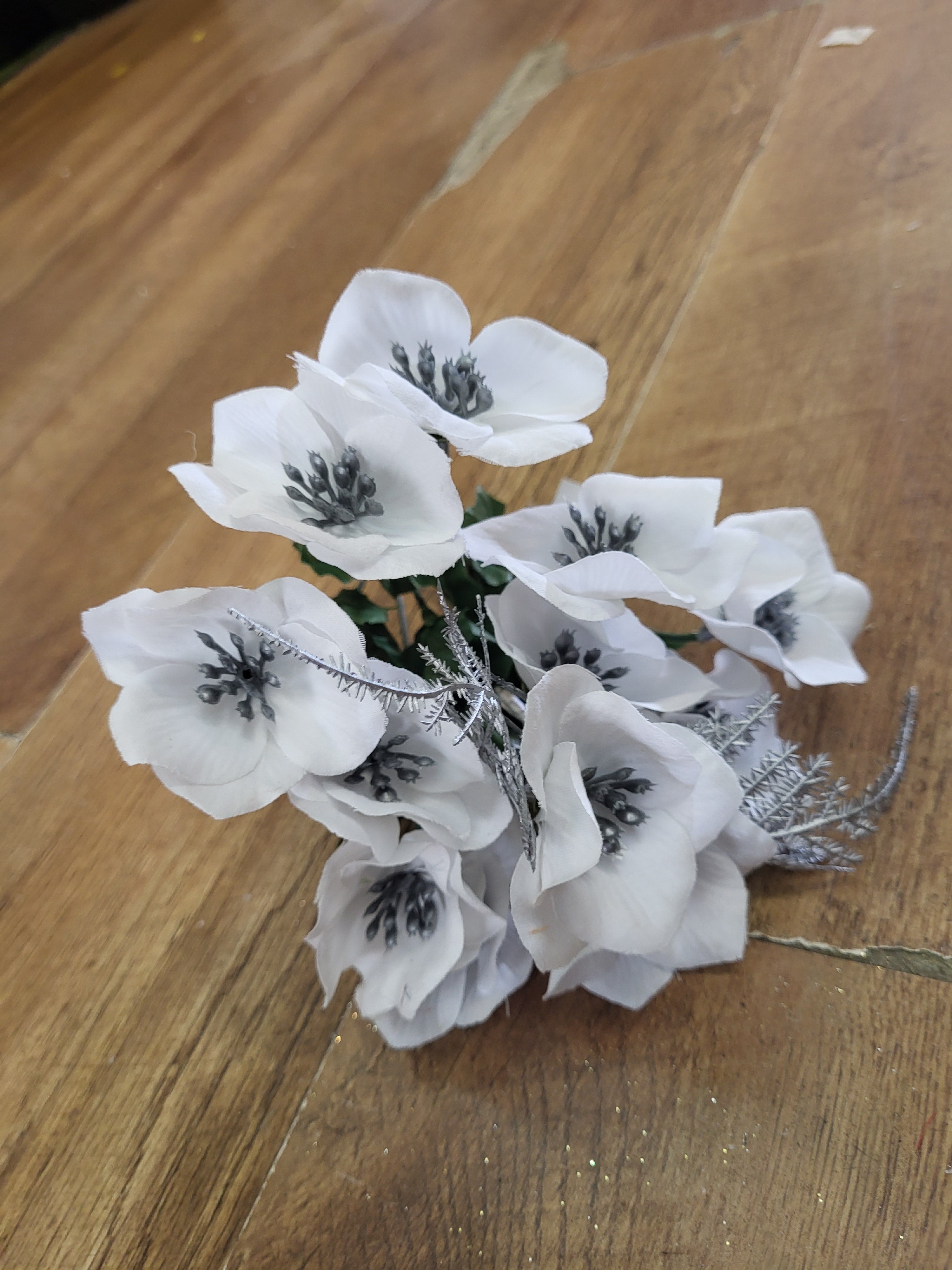 Christmas flowers with metallic fern - 4 colours available image 5