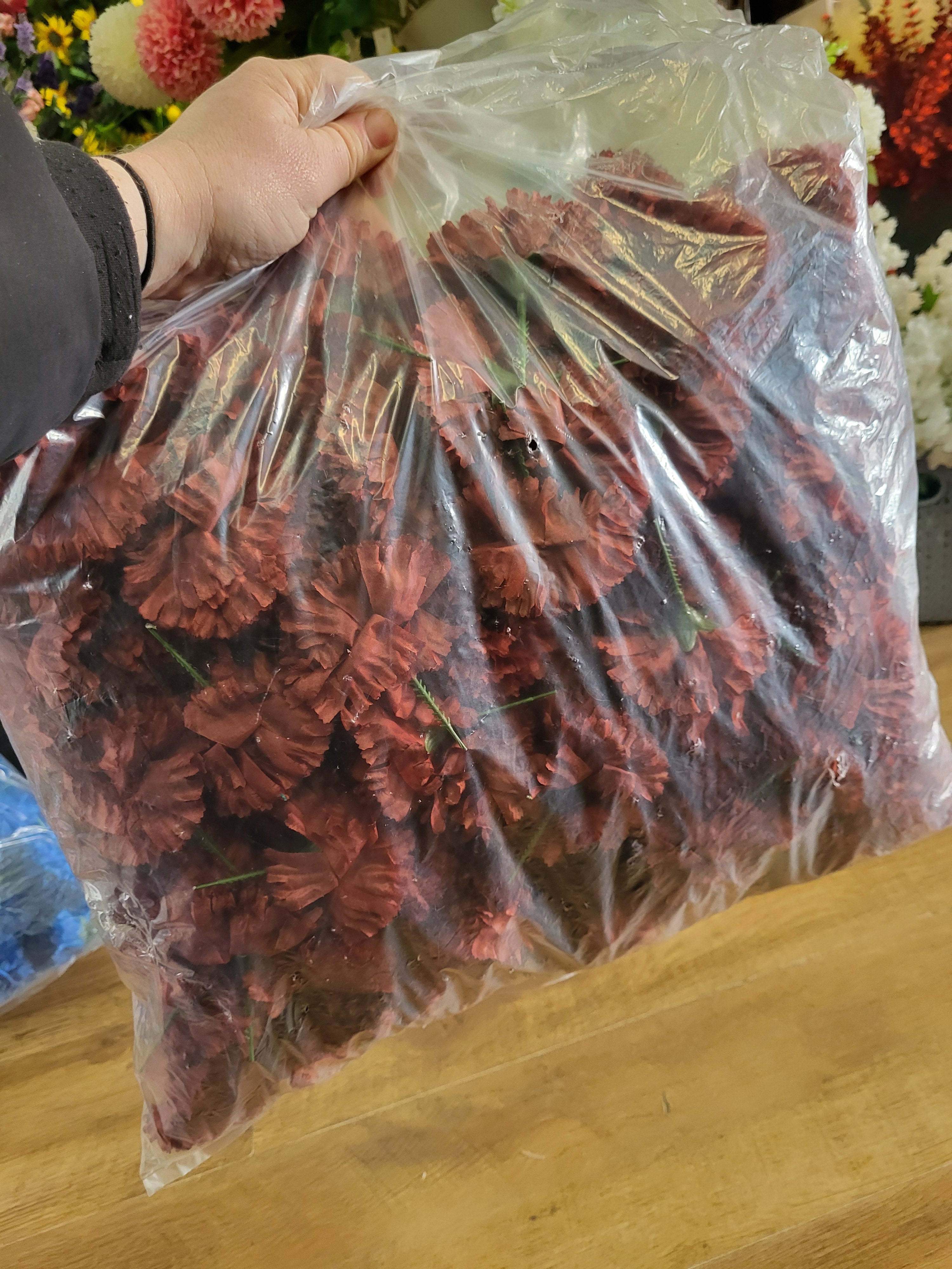 Bag of 144 brown carnation picks image 0