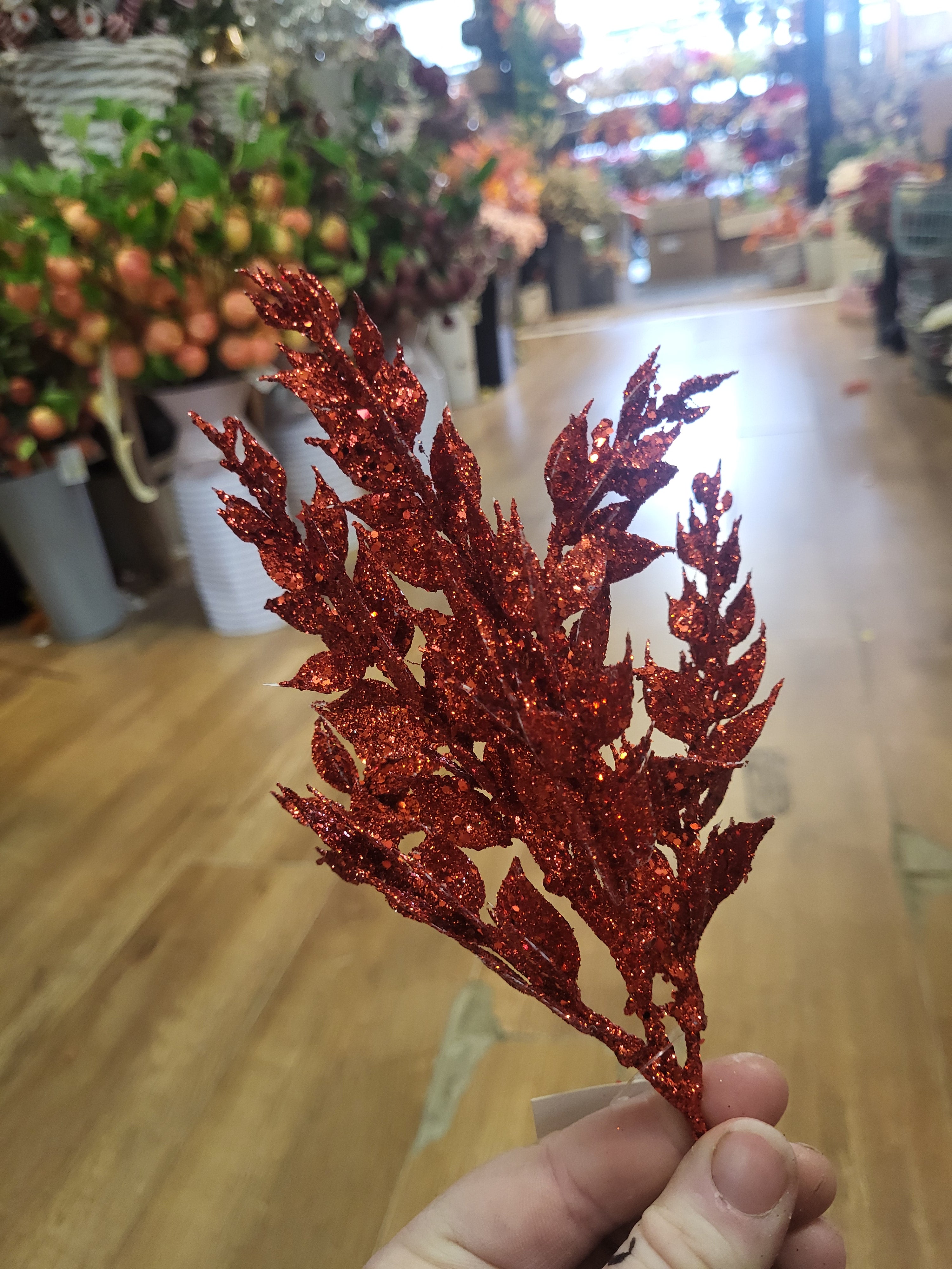 Glittered fern pick - 4 colours available image 6