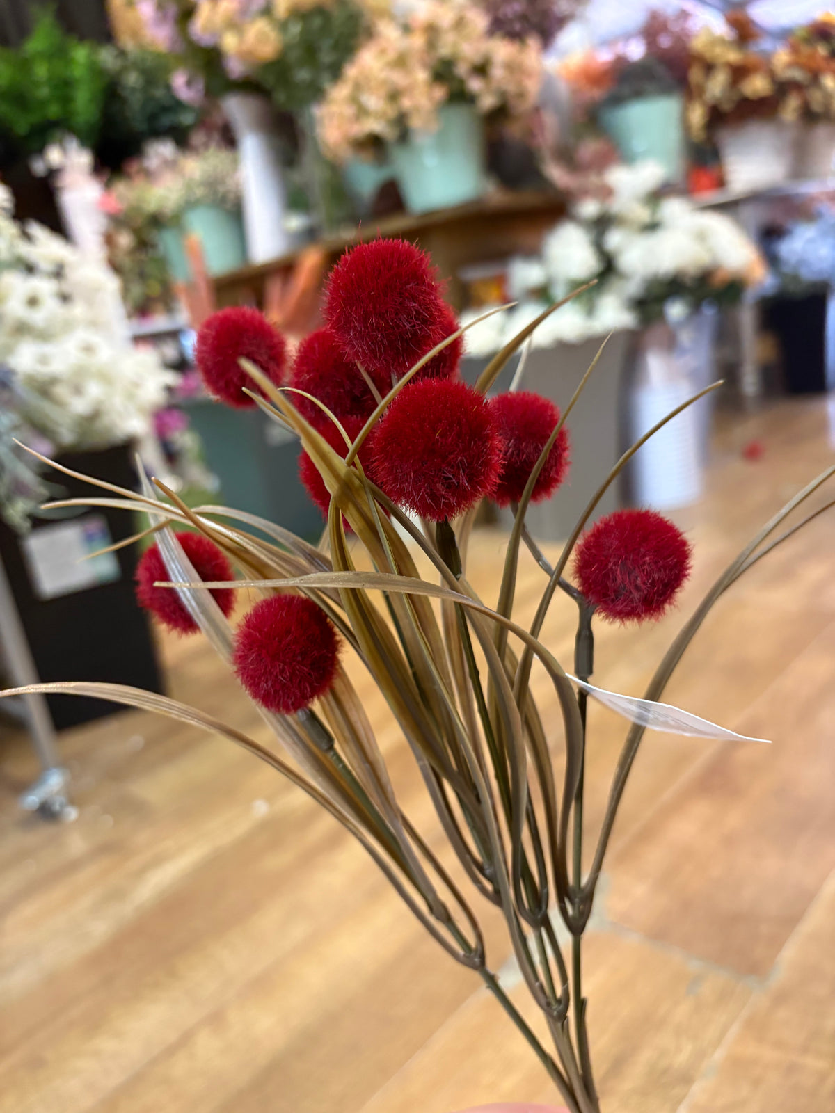 Fluffy ball Pom bush - 3 colours available