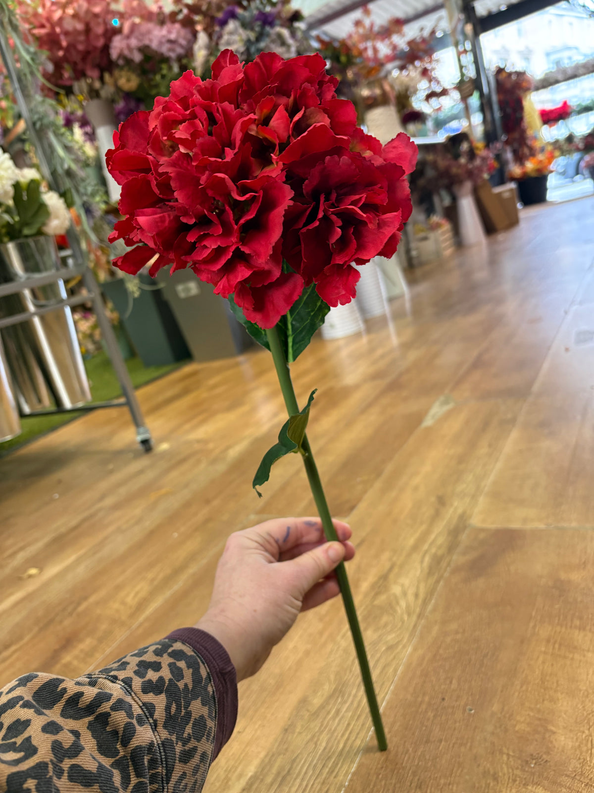 54cm Red French hydrangea