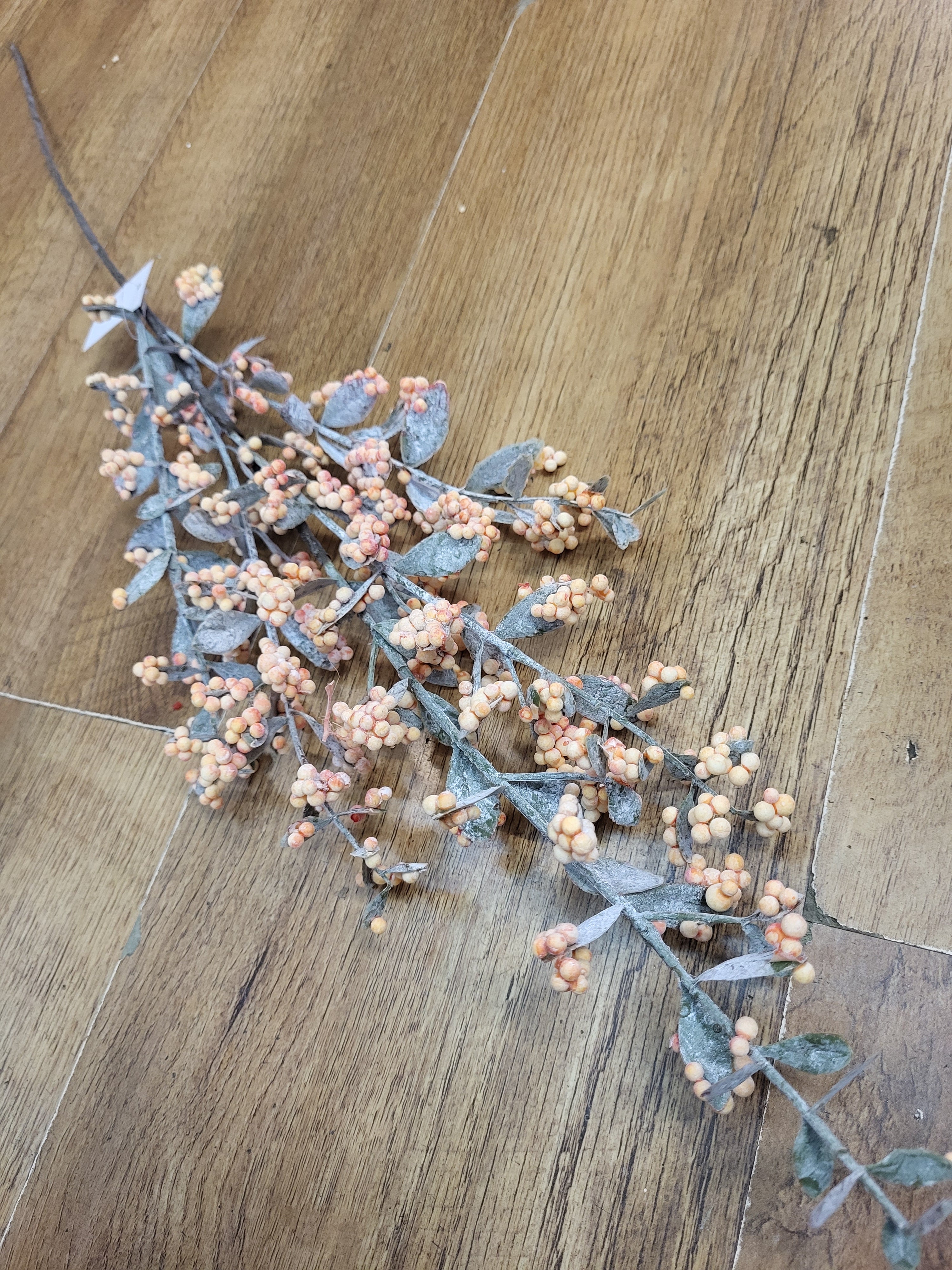 Long stem orange bubble berry spray  image 0