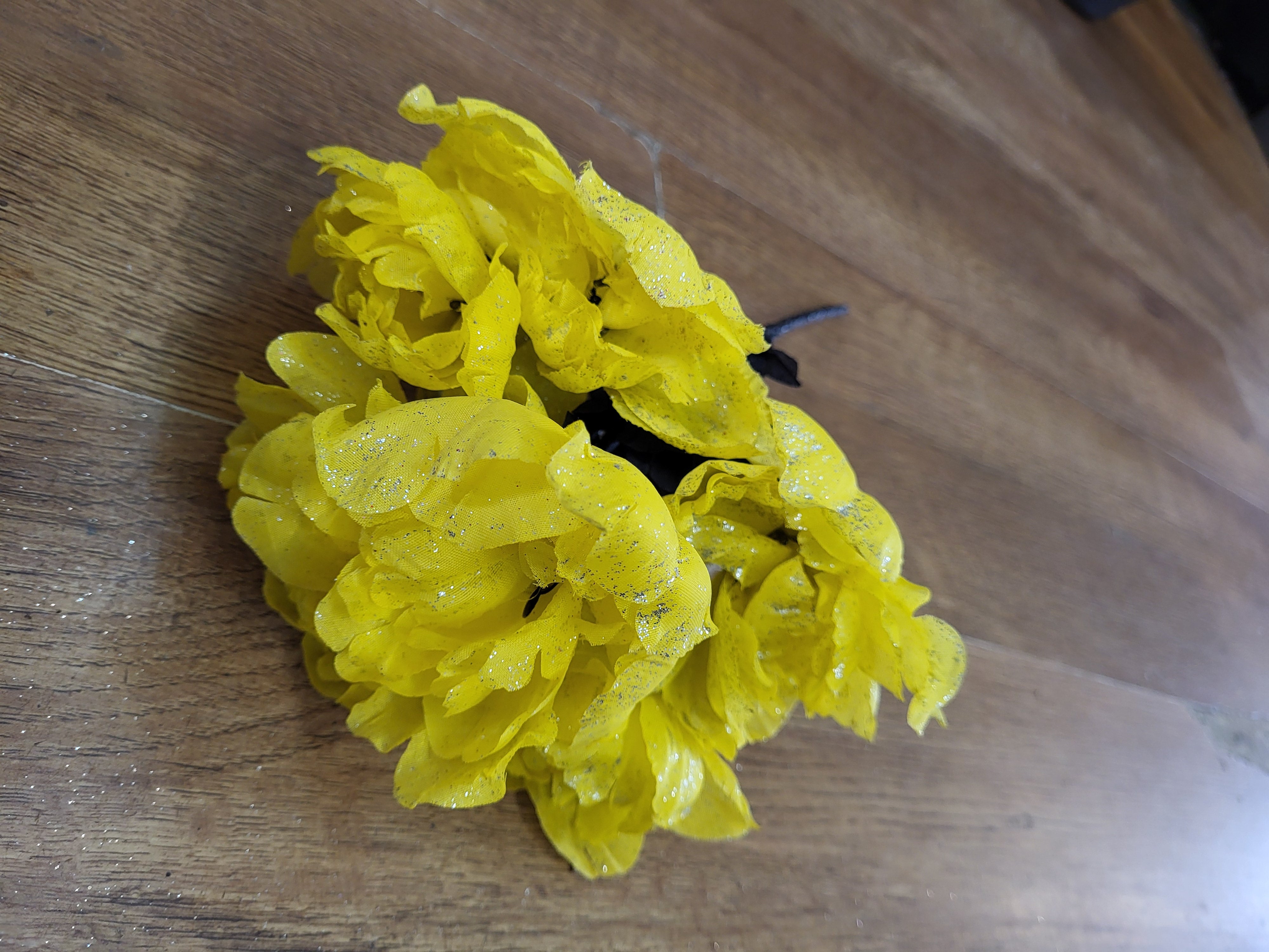 Neon Rainbow sparkle peonies - 6 colours available image 6