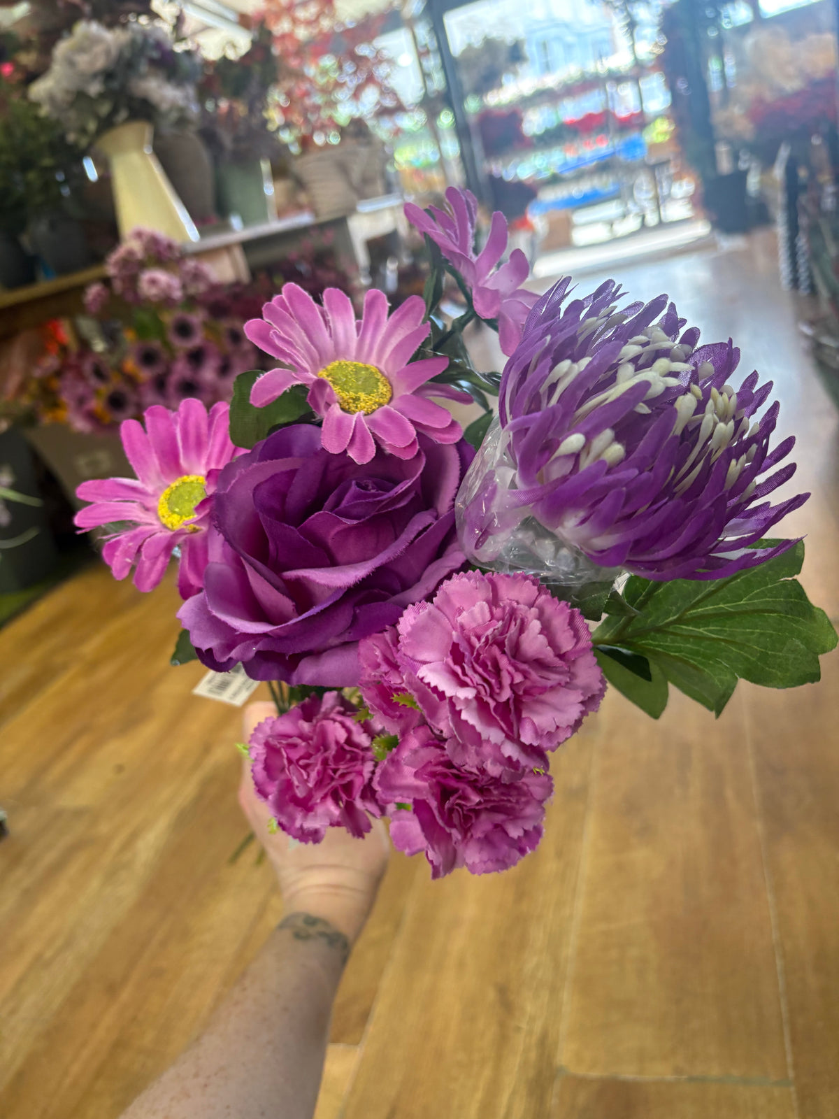 Long stem pink and purple clearance bundle