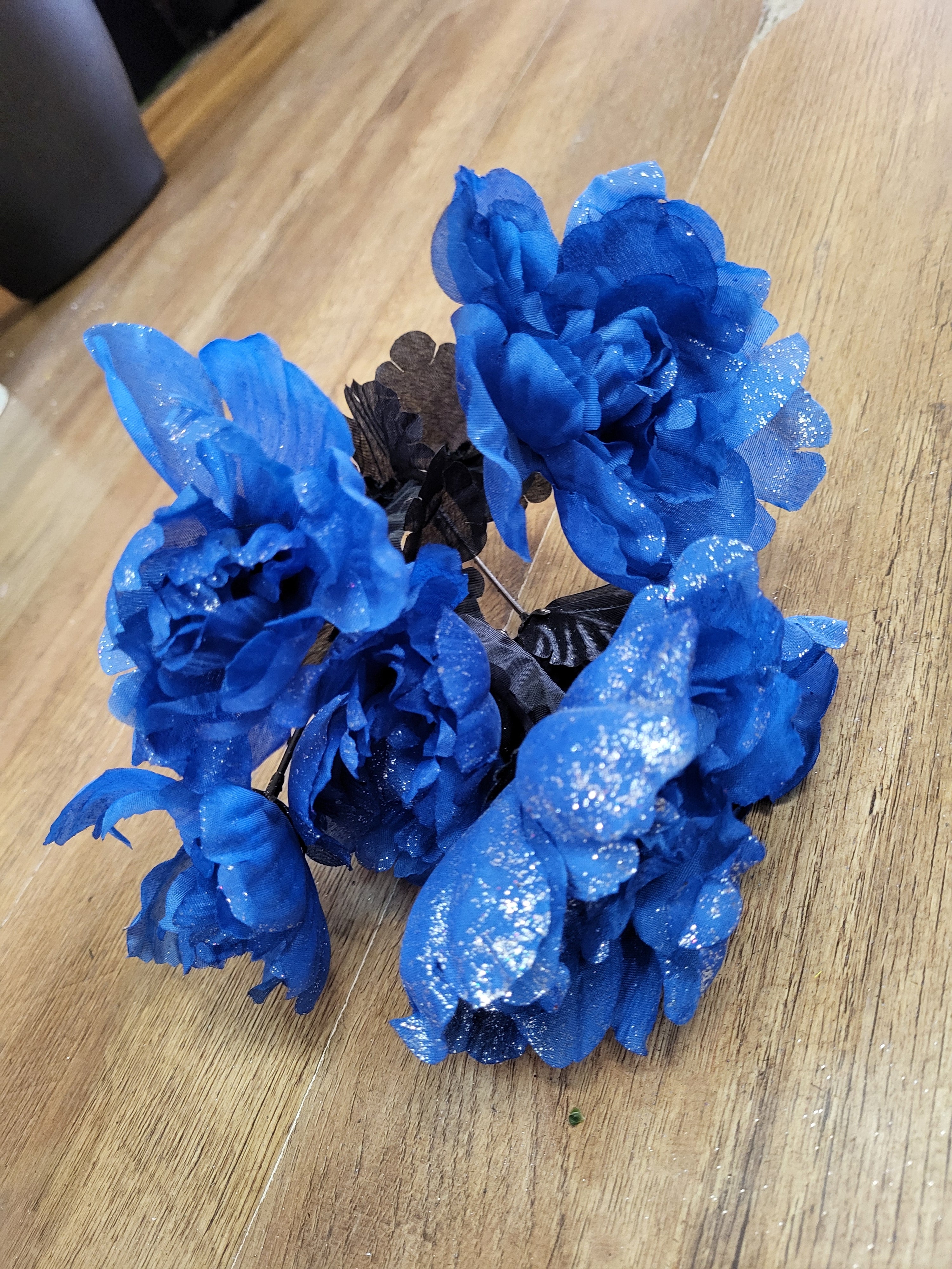 Neon Rainbow sparkle peonies - 6 colours available image 4