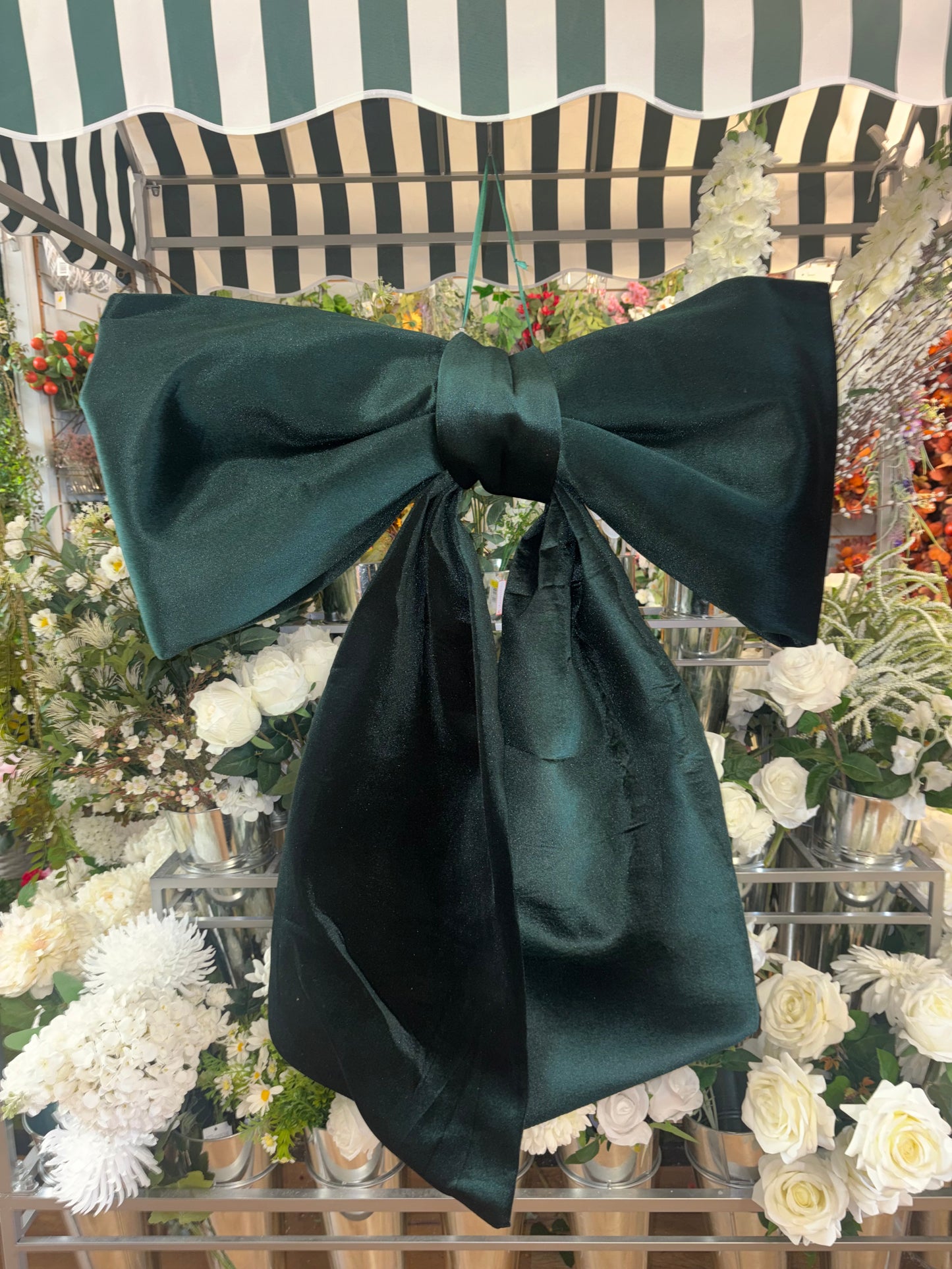 Gigantic 115cm Emerald green velvet Christmas bow