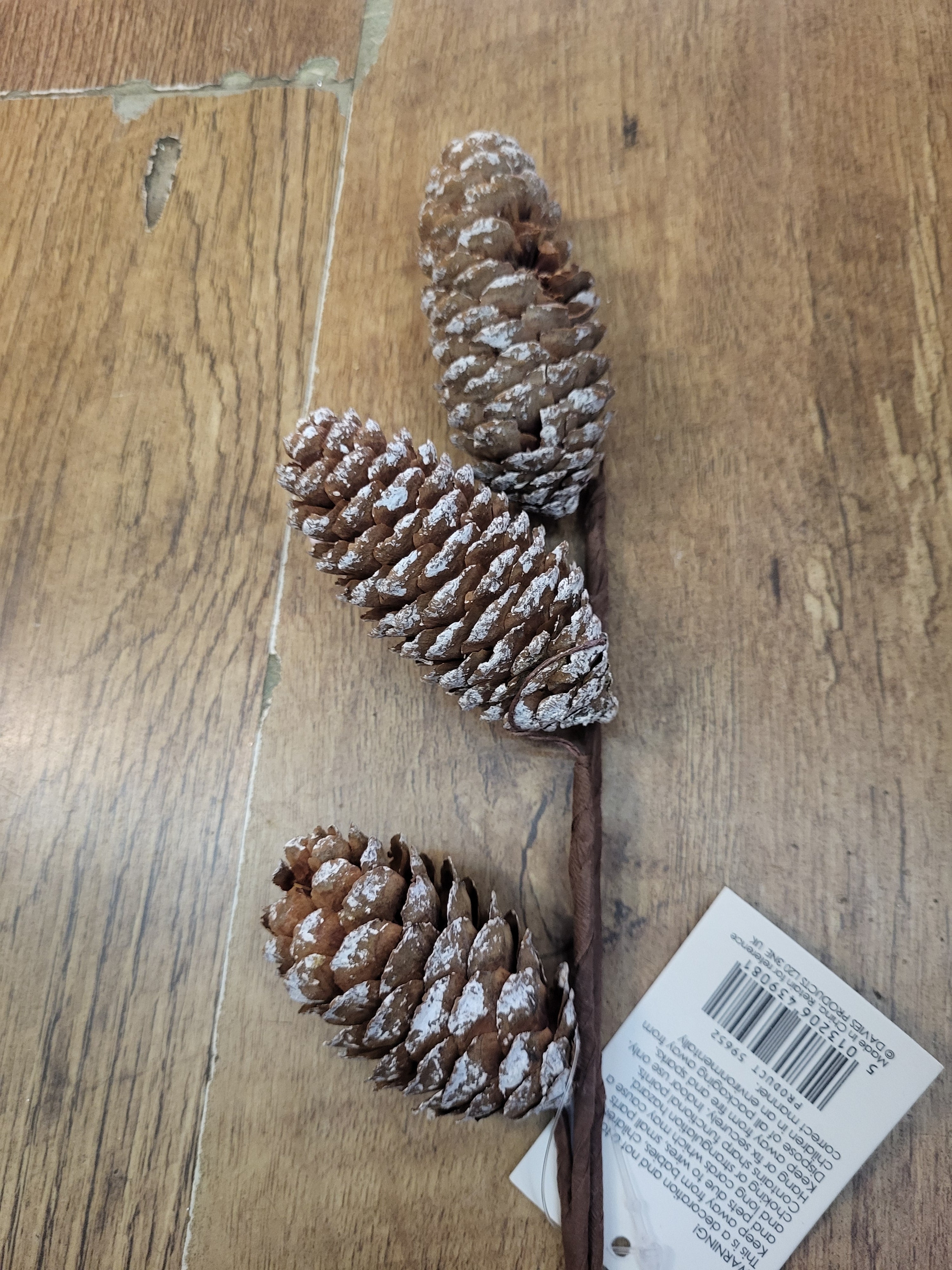 38cm frosted cone pick image 1