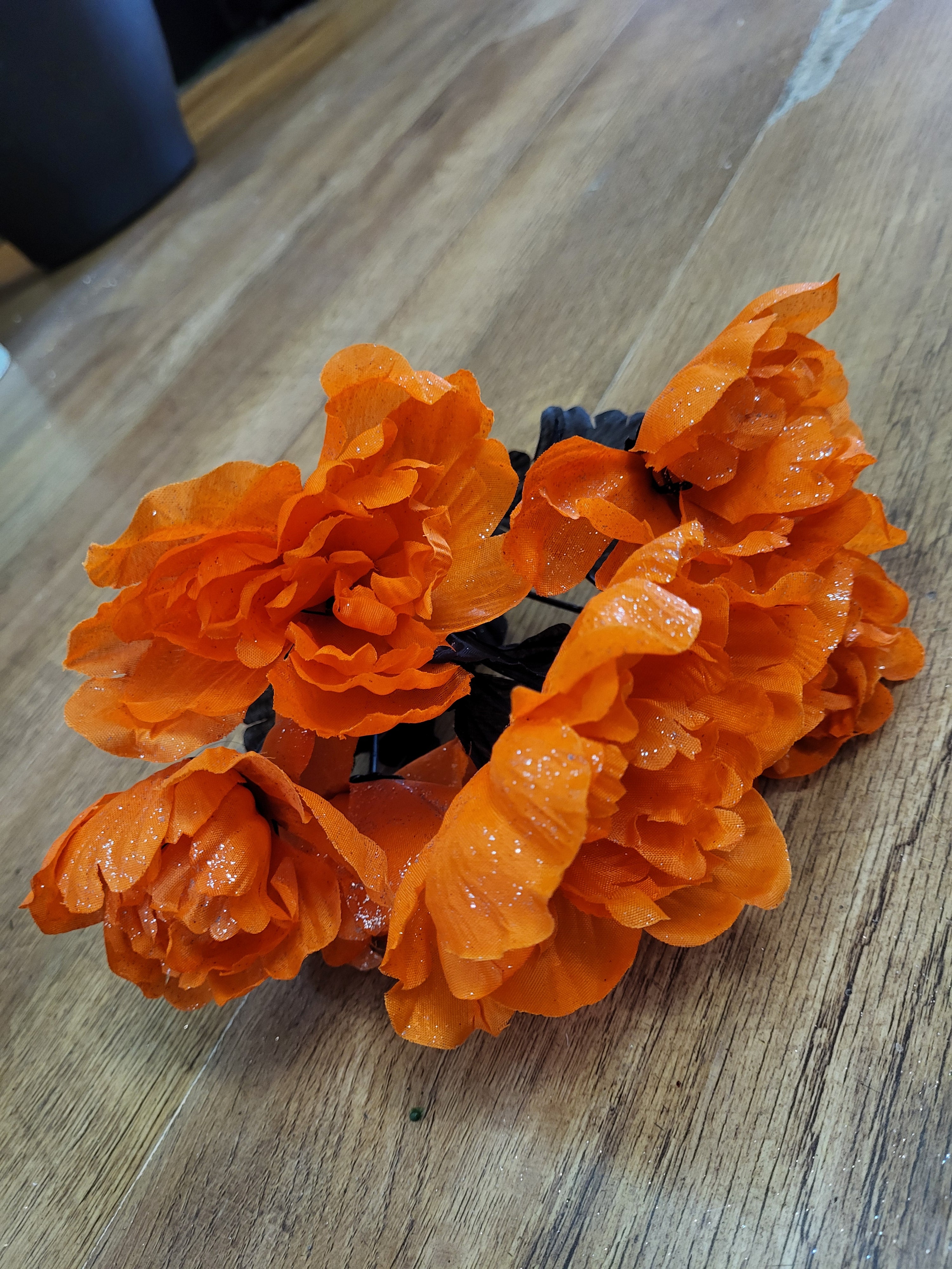 Neon Rainbow sparkle peonies - 6 colours available image 5