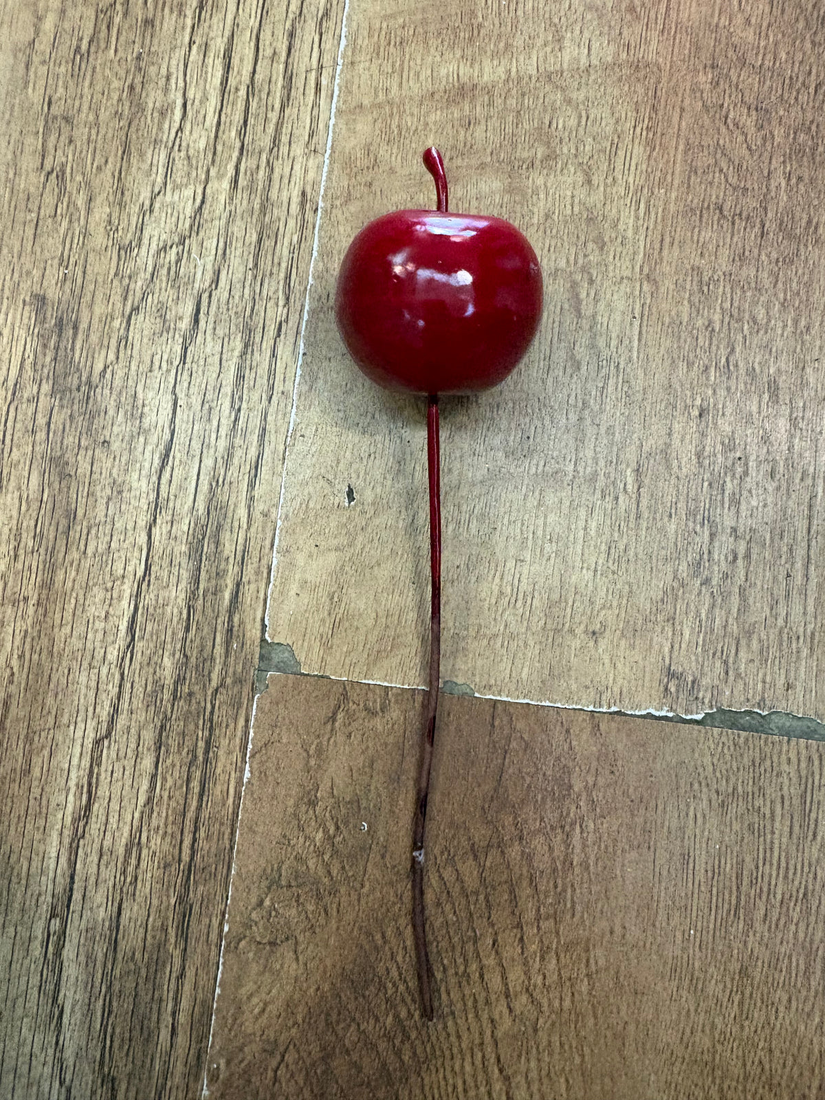 Glossy red apple pick