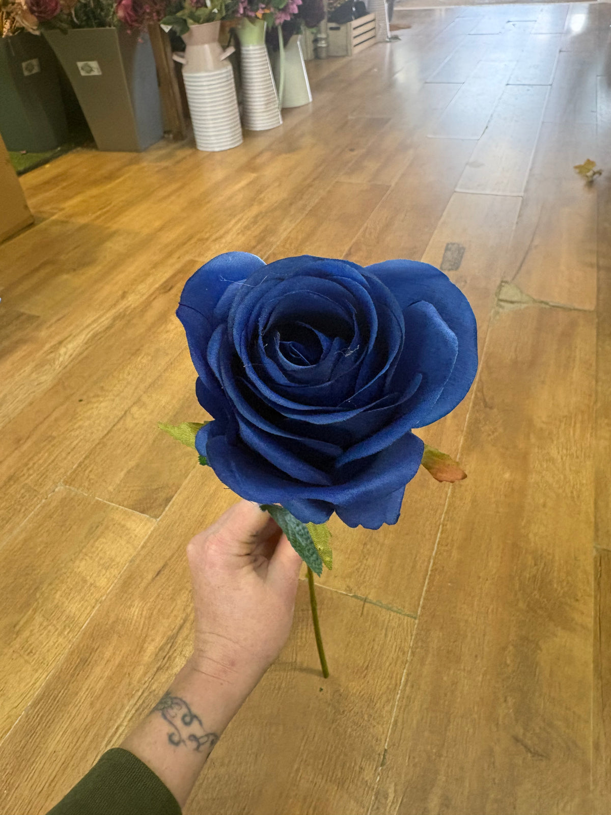 Single Royal blue harper rose