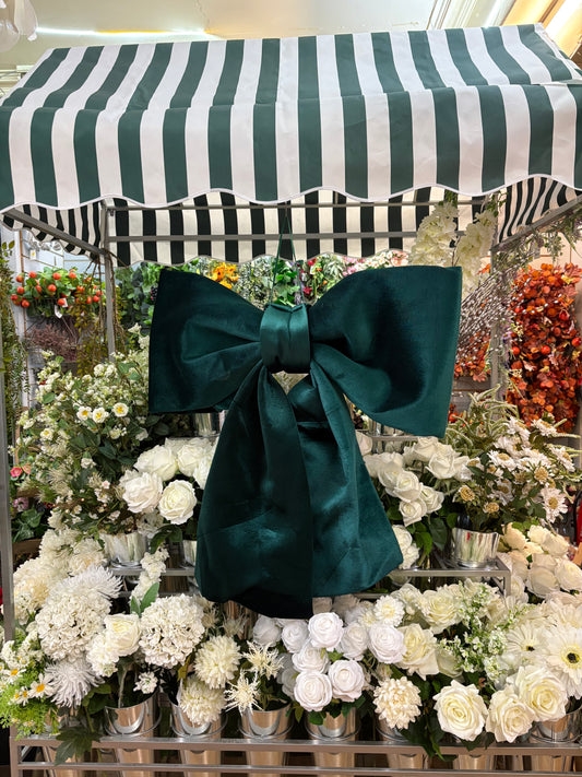 Giant 92cm Emerald Green Christmas Bow